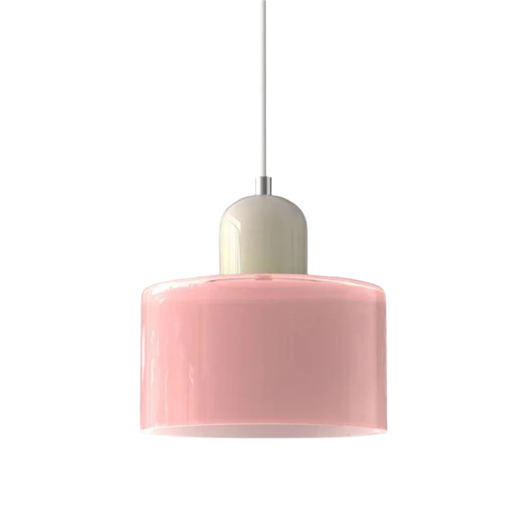 GlamorGlass Light - Europäische Retro Zylinder Pendelleuchte