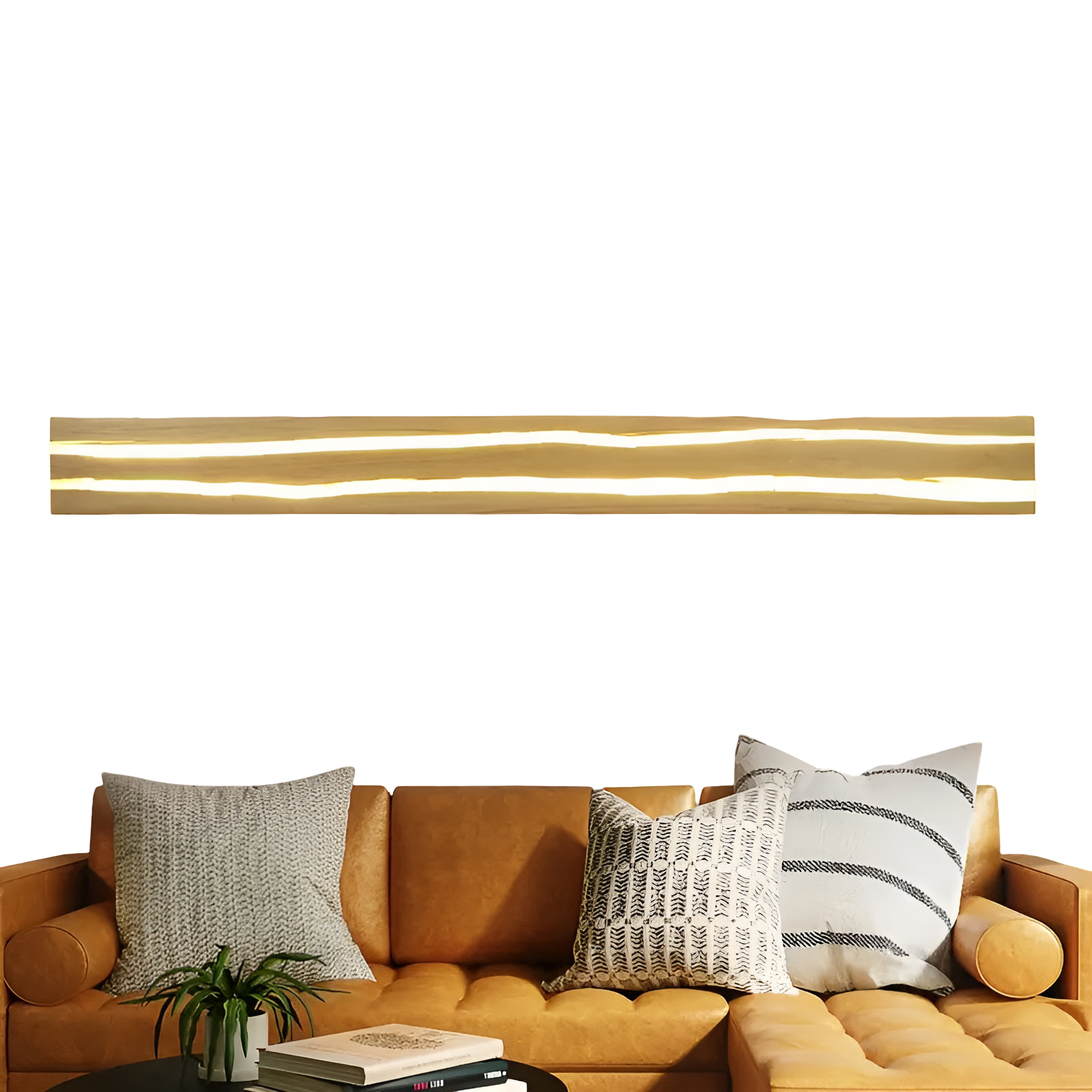 LED Wandlampe aus Holz – Modernes Design für Wohnzimmer & Schlafzimmer
