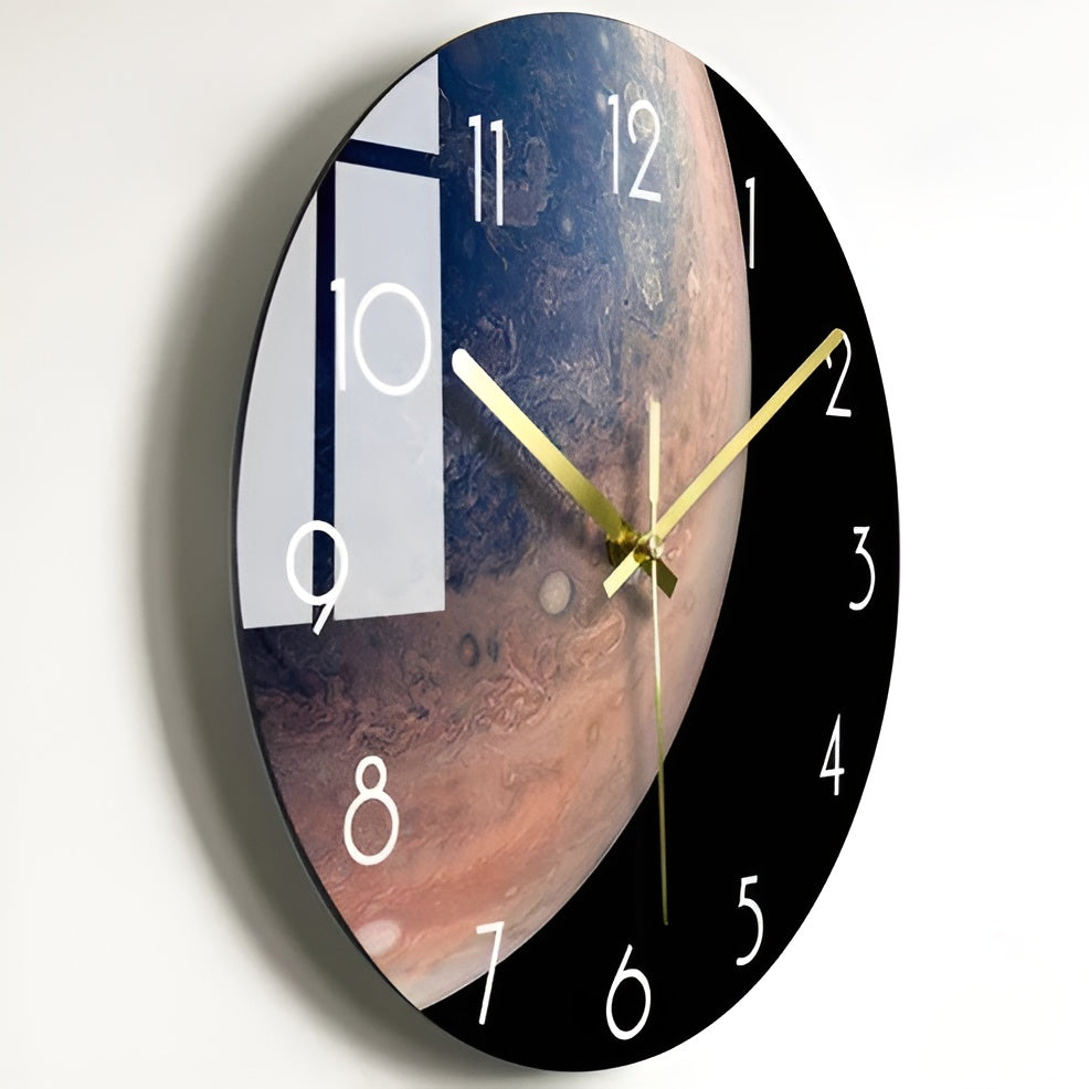 Glas-Wanduhr – Modernes Design | Dekorativ und Stilvoll für Wohnzimmer & Büro