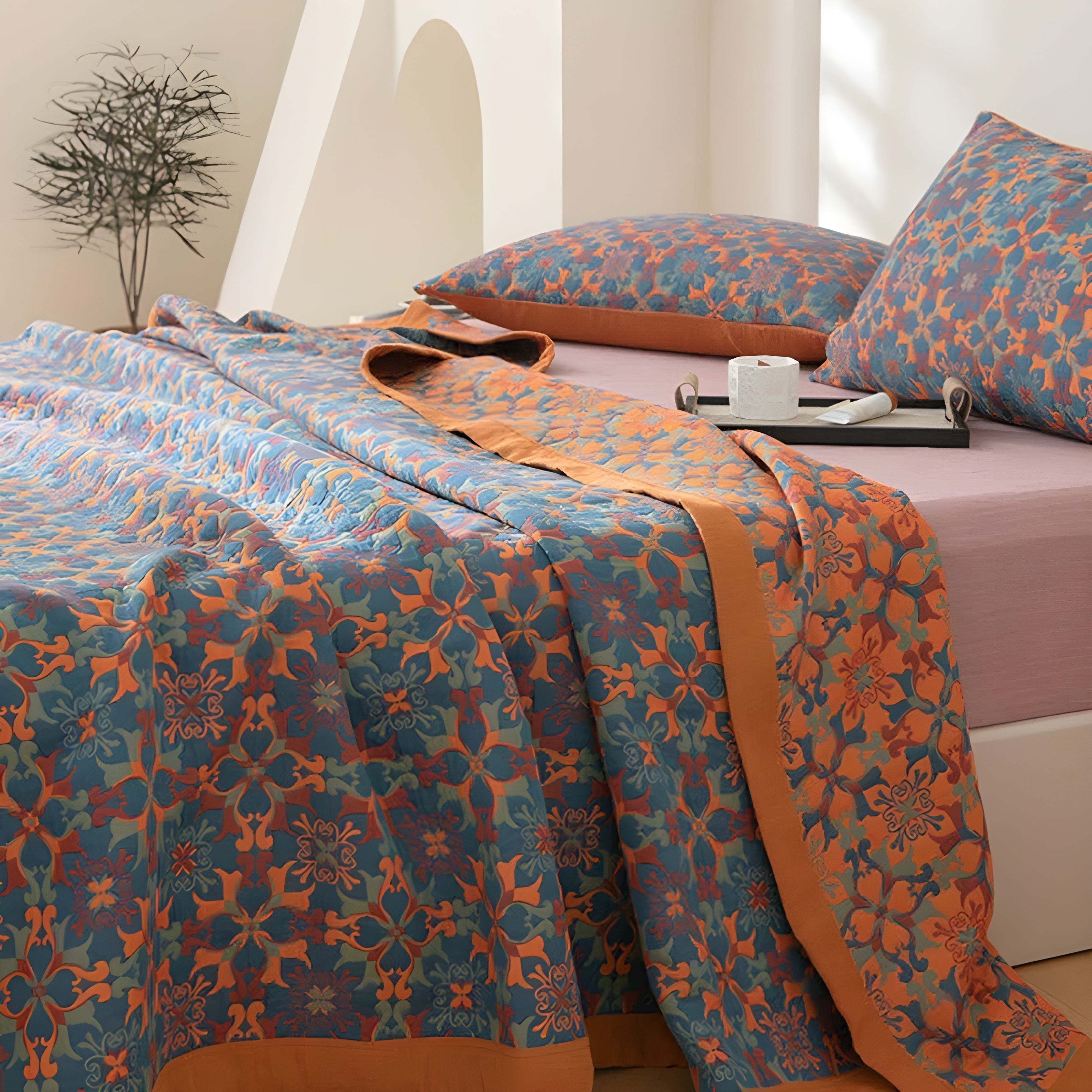 EthniWeave Decke – Dekorative Baumwoll-Ethno-Decke