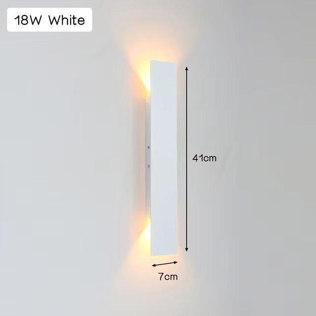 LuxeWall Light - Moderne wetterfeste LED-Wandleuchte aus Aluminium für den Außenbereich