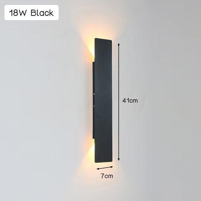 LuxeWall Light - Moderne wetterfeste LED-Wandleuchte aus Aluminium für den Außenbereich