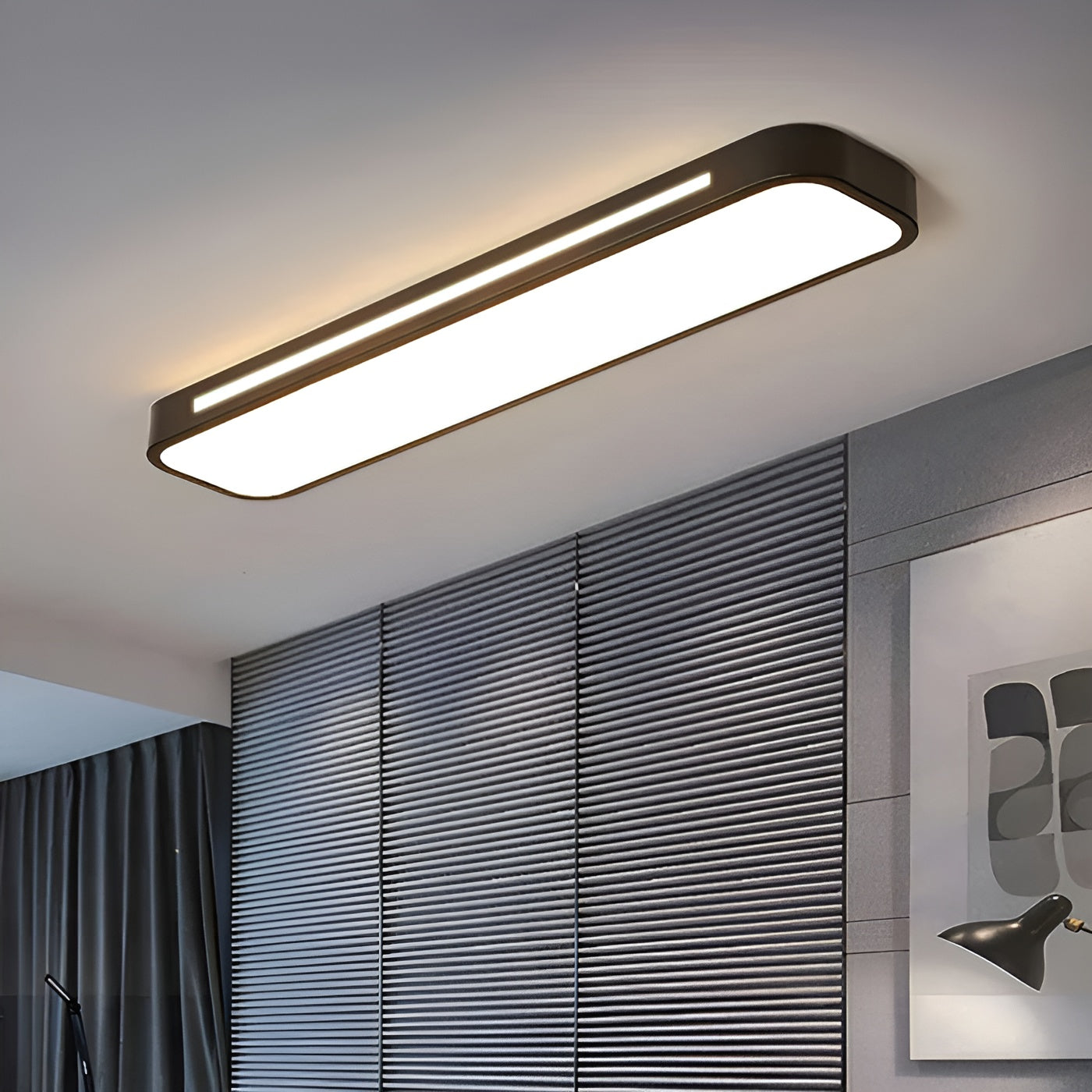 Längliche Deckenleuchte – Klare Linien & Modernes Design | Perfekt für Wohnzimmer und Essbereich