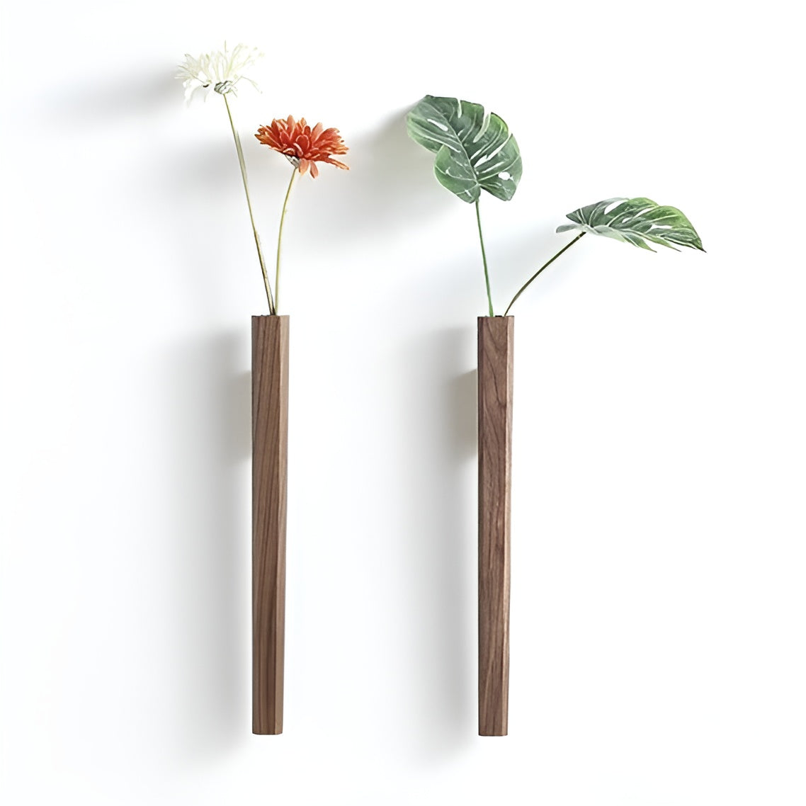 Holz Wandvase – Rustikale und Dekorative Wanddekoration | Ideal für Moderne Wohnräume - Vase