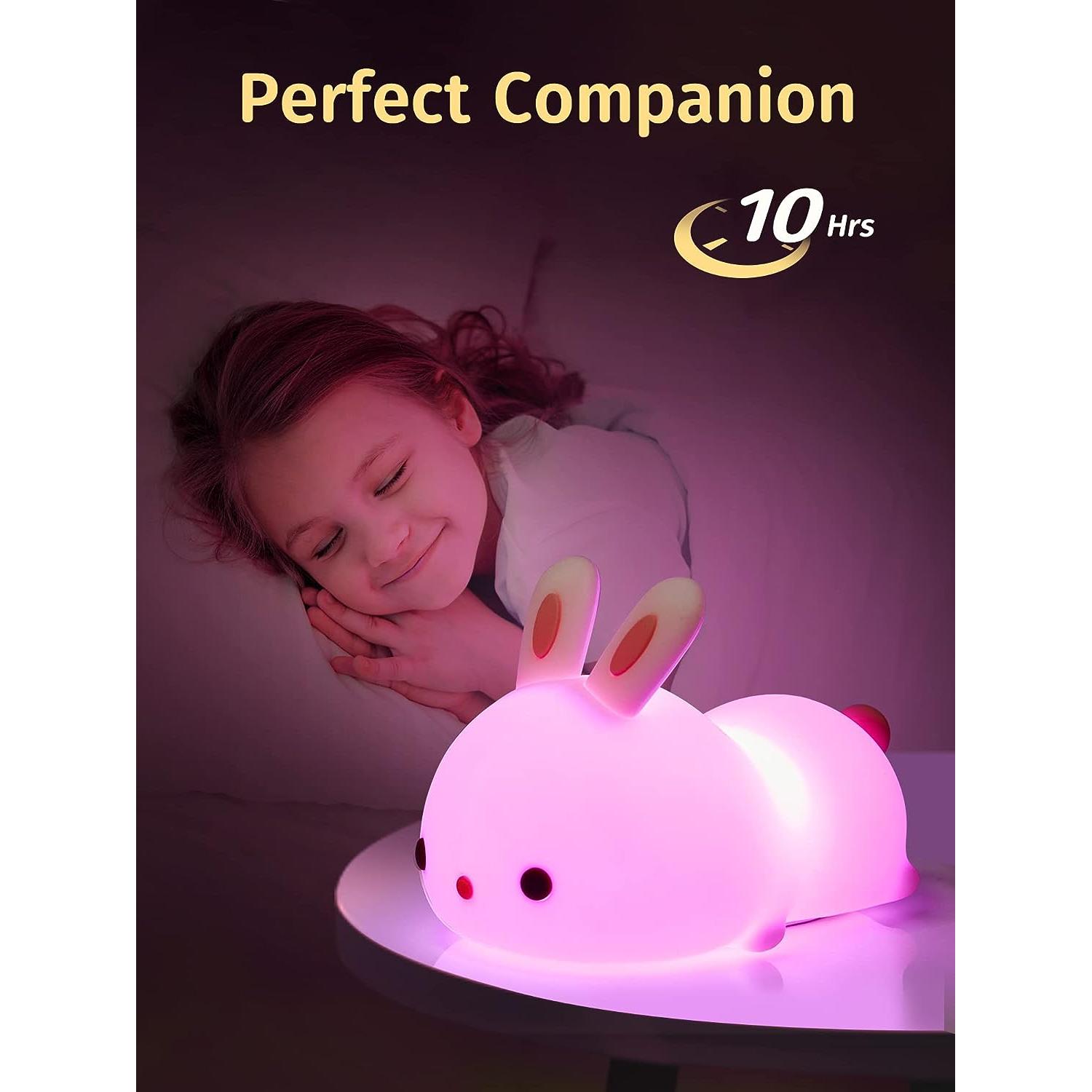 RabbitDream Lamp - Bunte Touch-Sensor-Rabbit LED-Nachtlampe Elegare