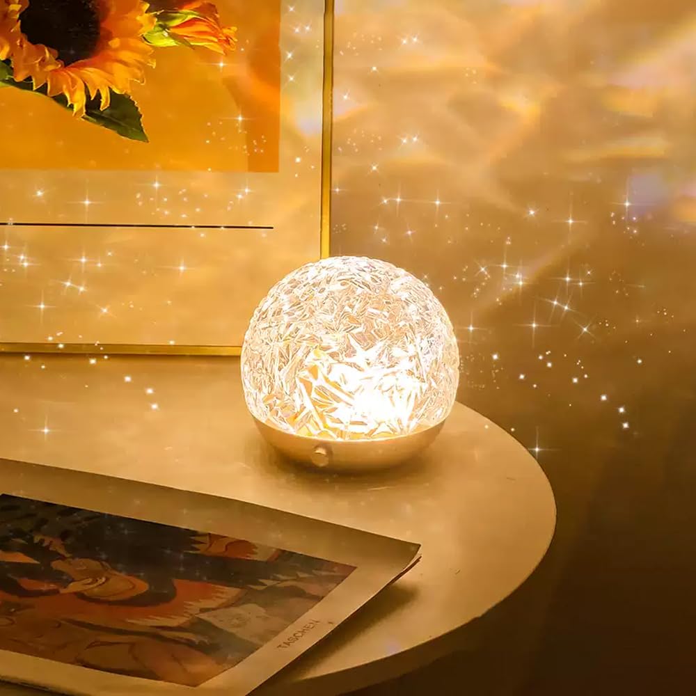 Projektionslampe mit Wellenlicht – Entspannende Stimmungsbeleuchtung für Tisch oder Schlafzimmer
