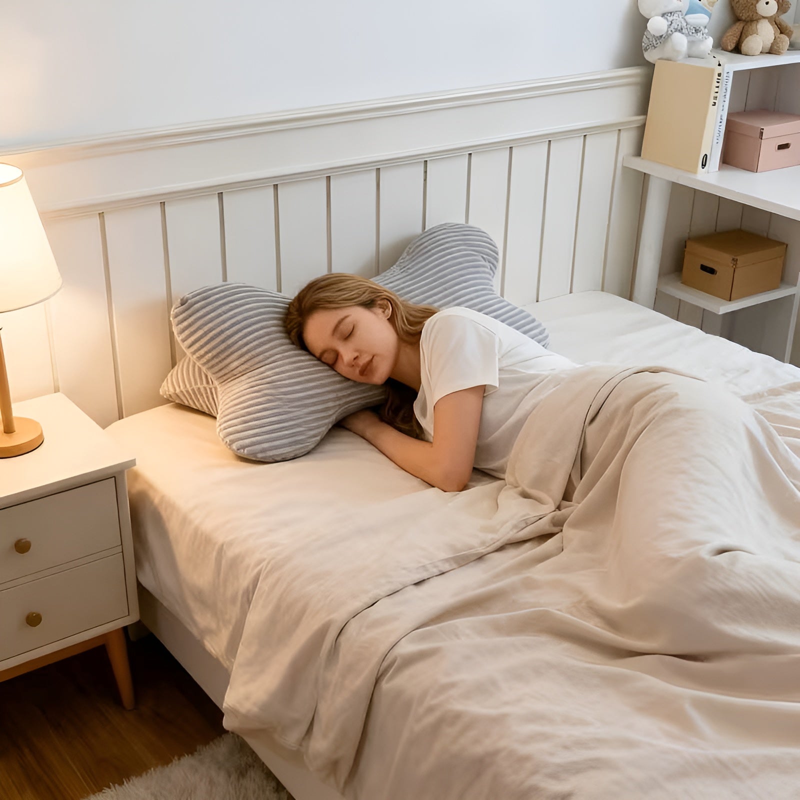 Lesekissen mit Lendenstütze – Ergonomisch und Komfortabel | Perfekt für Bett Sofa und Entspannen - Kissen