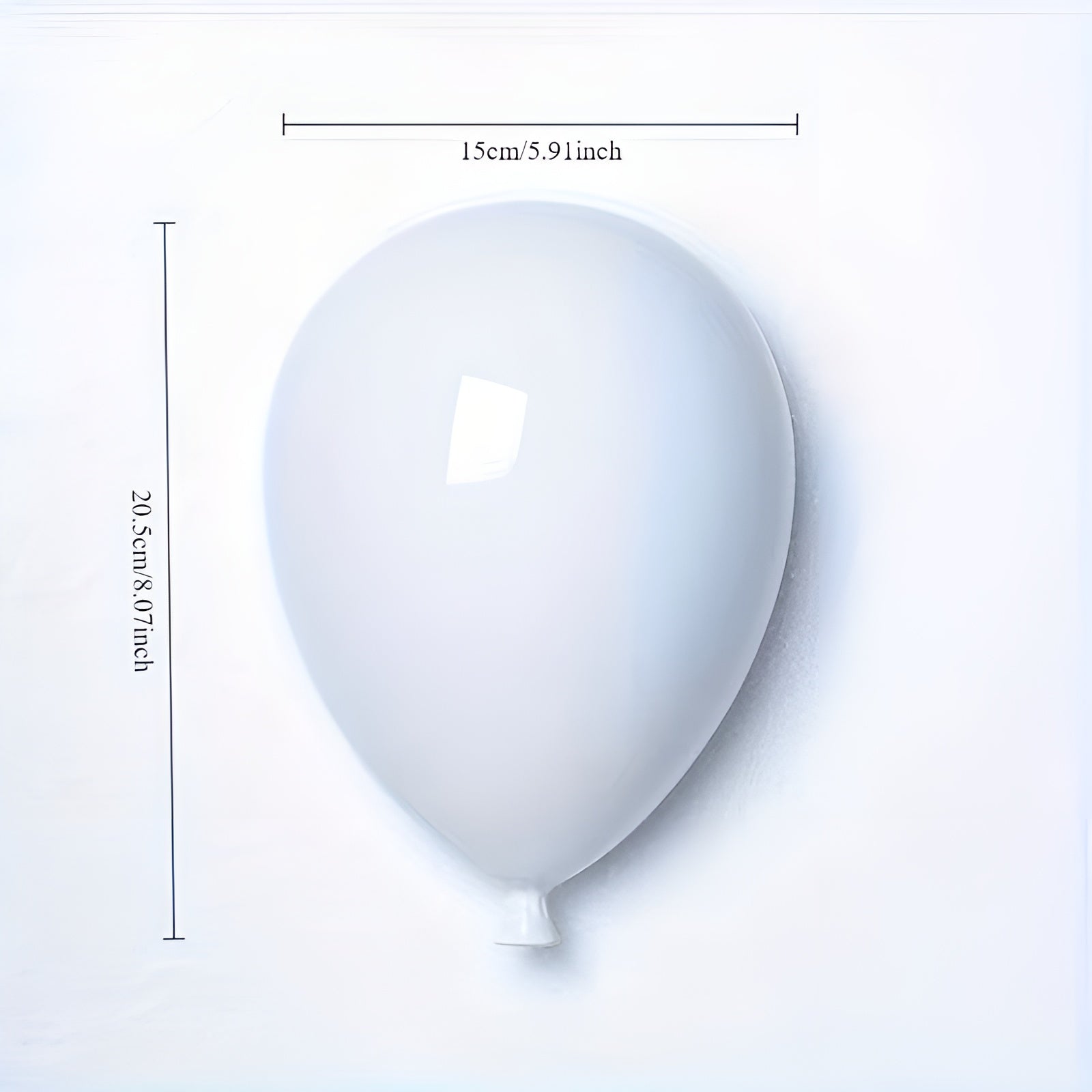 Keramik-Ballon Hängedeko – Modern & Dekorativ | Stilvoller Wohnakzent für Wohn- und Schlafzimmer - Weiß - Wohnzubehör