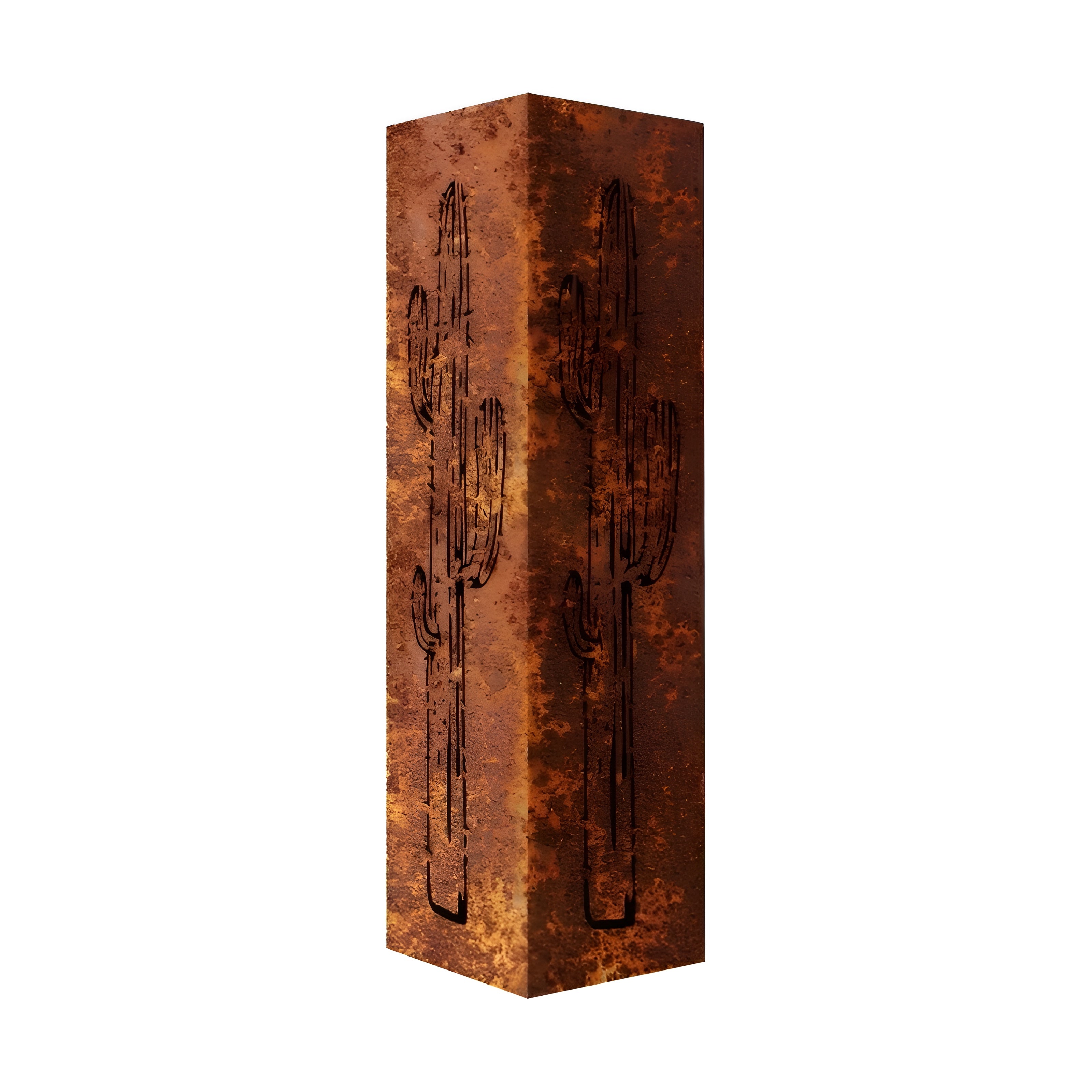 3D Metall-Kaktus Gartenlaterne – Rustikale Dekoration für Garten & Balkon | Dekoratives Windlicht im Wüstenstil für Terrasse und Blumentöpfe