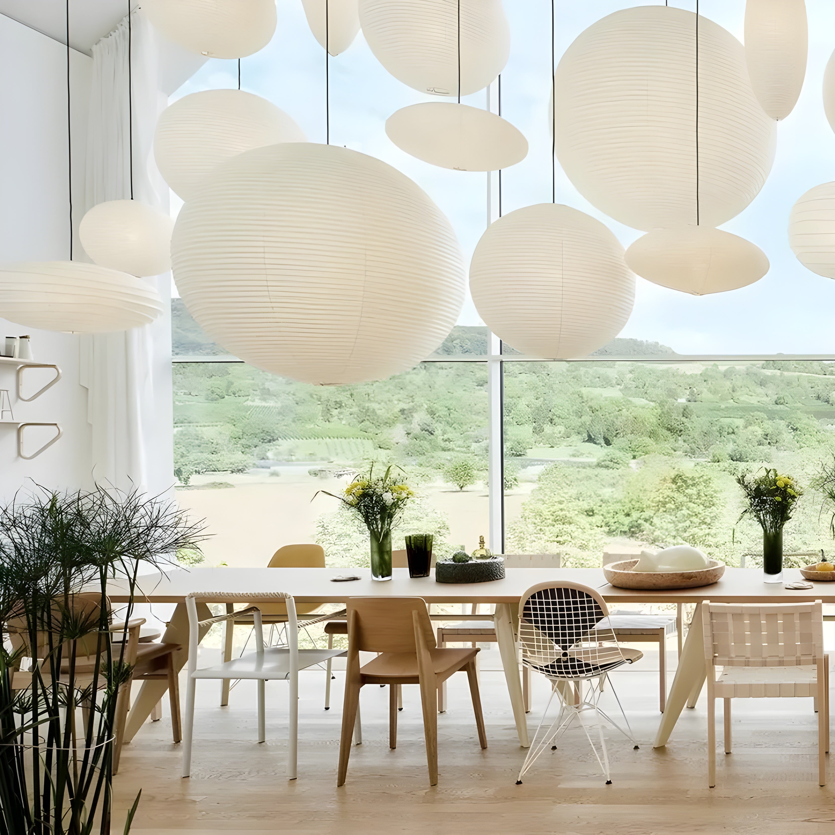 LumenAura Light – Minimalistische Japanische Hängelampe