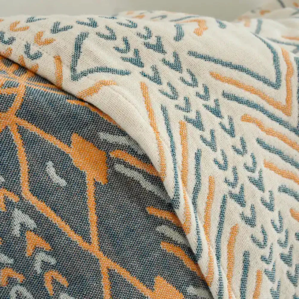 Wendedecke mit Boho-Mandala – Weich und Dekorativ | Perfekt für Sofa und Bett