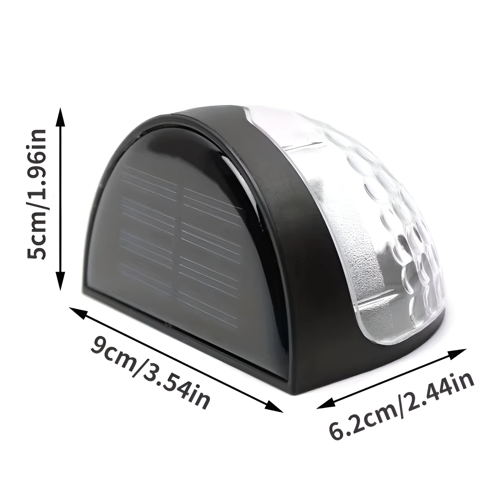 Solar Zaunleuchte mit 6 LEDs – Dekorative Außenbeleuchtung mit Lichtspiel | Wetterfest für Garten Treppe und Terrasse