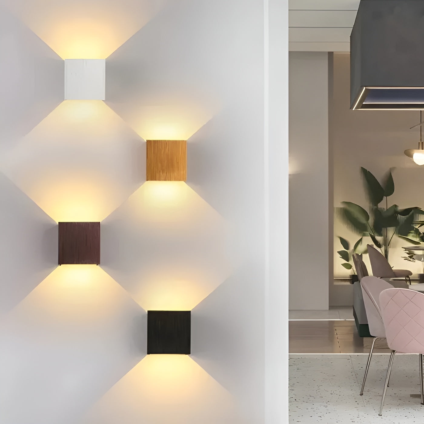 Quadratische Wandleuchte – Modernes Design für den Innenbereich