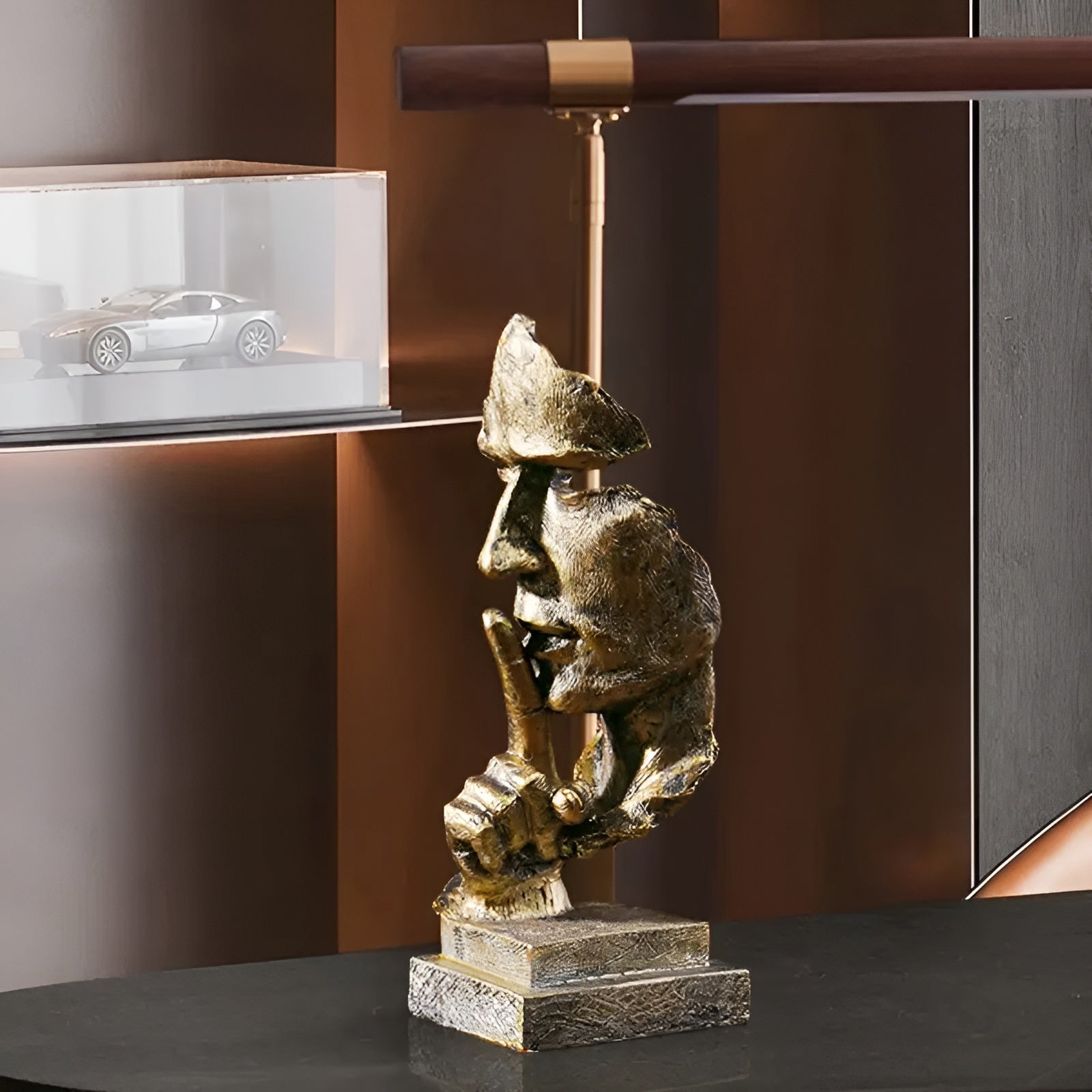 Abstrakte Denker-Skulptur – Moderne Dekofigur aus Harz | Perfekt für Wohnzimmer & Büro