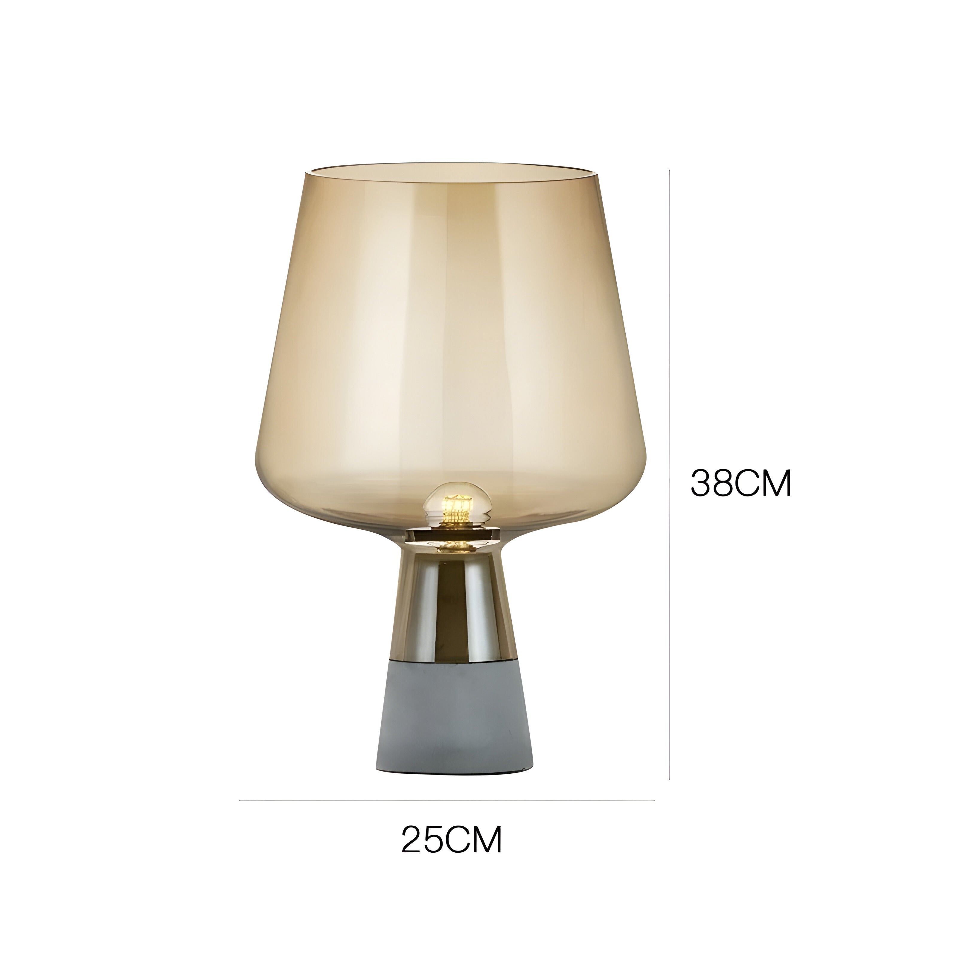GlowSphere Tischleuchte – Italienisches Glasballon-Design