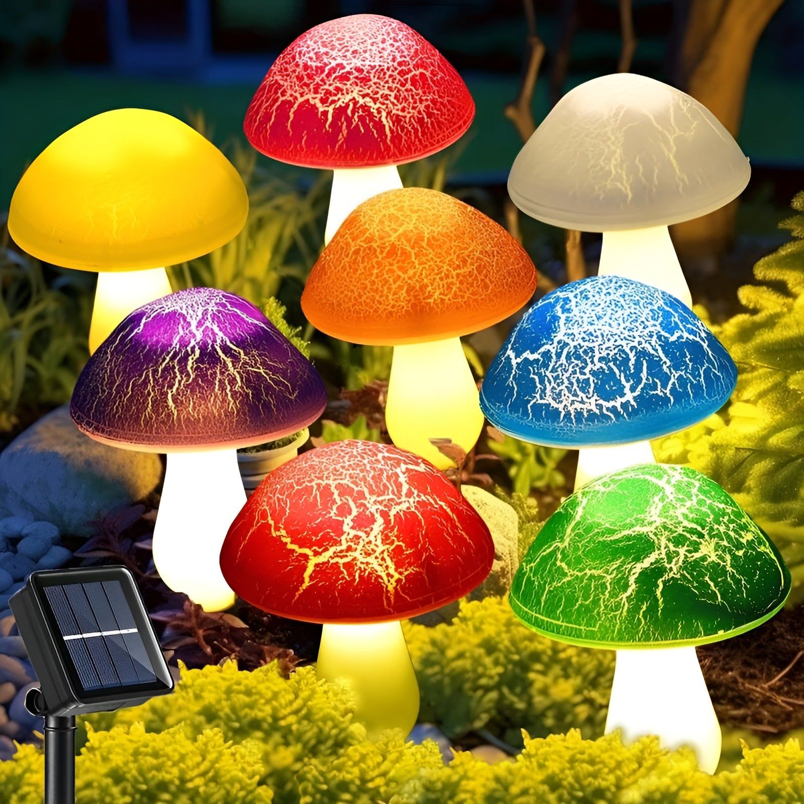 SolarMushroom Light - Haltbare Solarbetriebene Pilz Außenlandschaftslampe Elegare