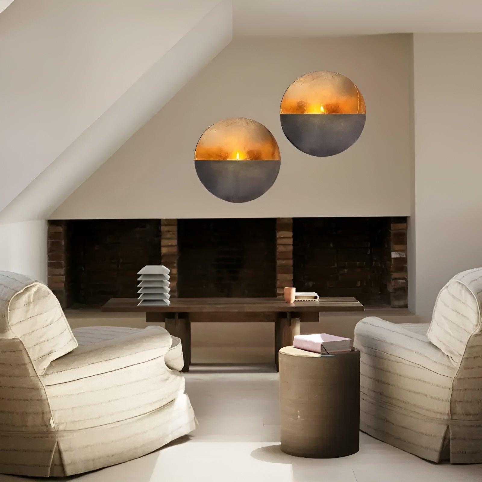 Sonnen- und Mond-Wandkerzenhalter – Elegante Wanddekoration aus Eisen | Stilvolle Beleuchtung für Ihr Zuhause