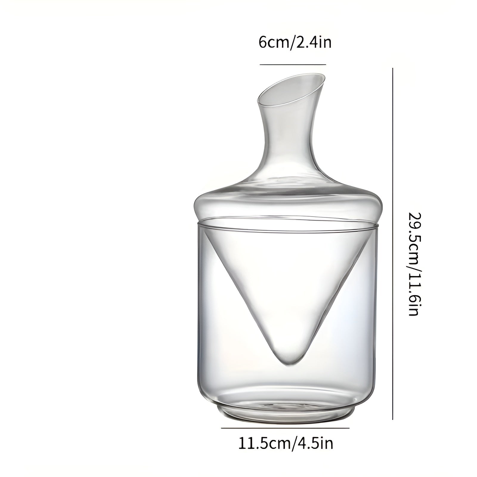 Wein-Dekanter mit Schnellbelüftung – Elegantes Wasserfall-Design aus Glas | Für Intensiveres Aroma und Stilvollen