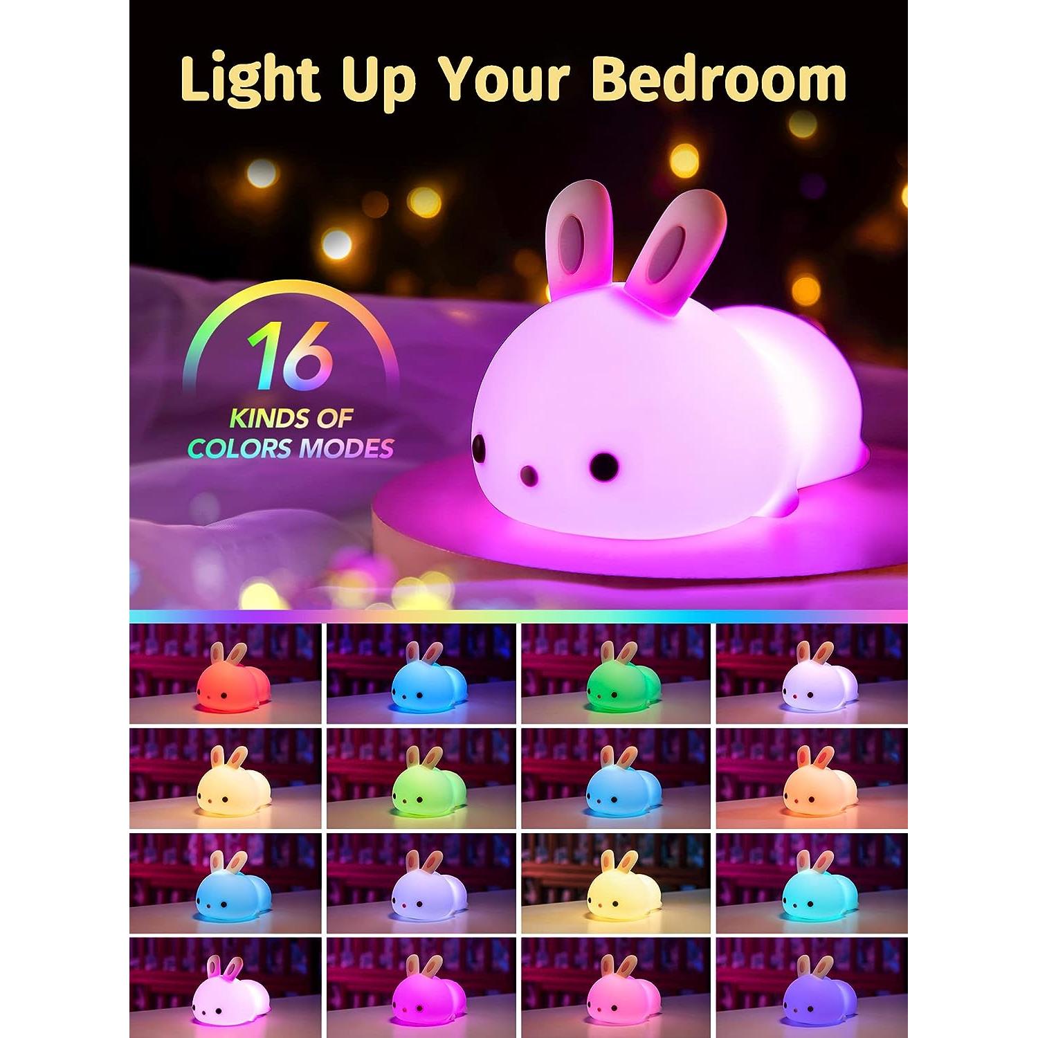 RabbitDream Lamp - Bunte Touch-Sensor-Rabbit LED-Nachtlampe Elegare