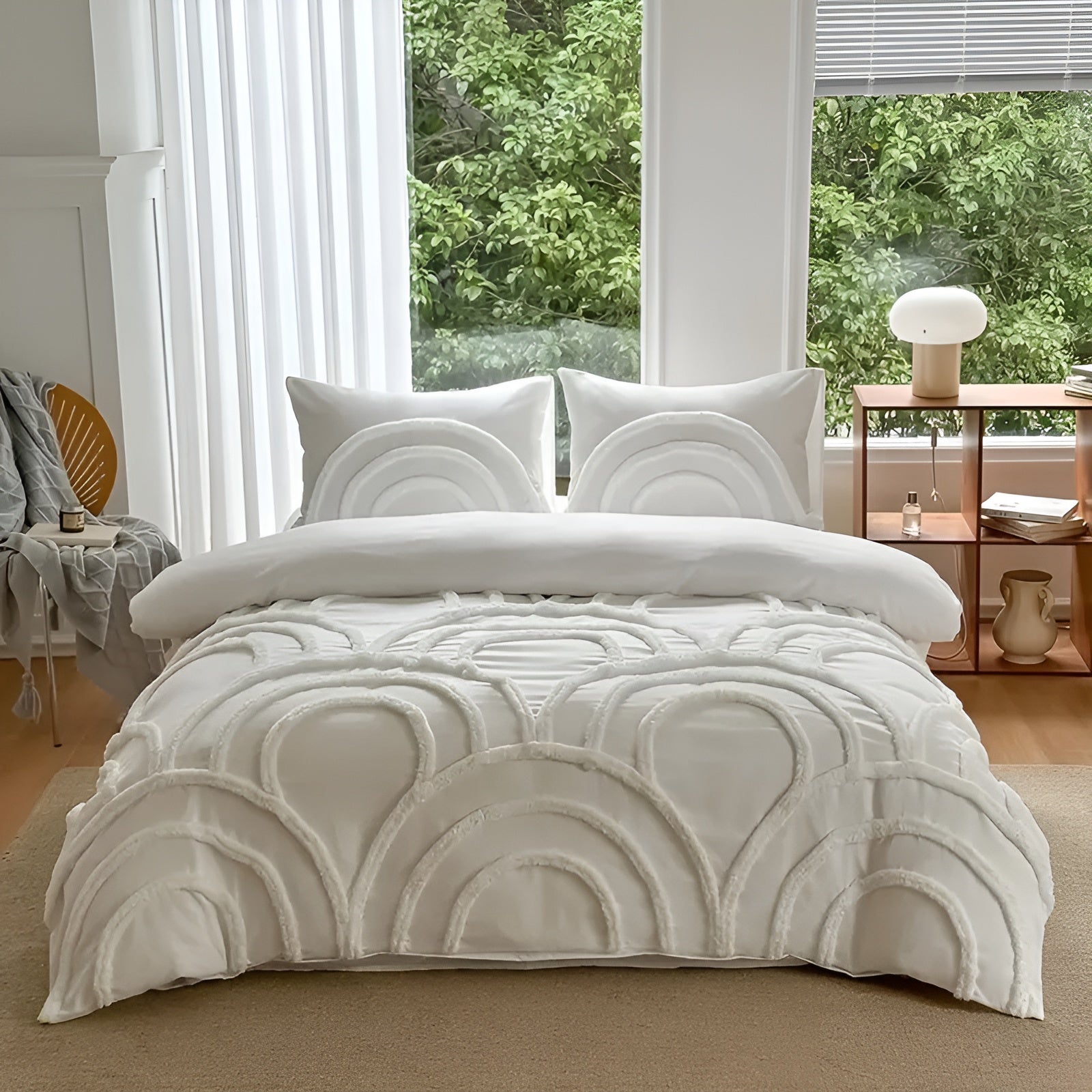 Boho Bettwäsche-Set – Weich und Stilvoll | Aus Mikrofaser mit Getuftetem Design