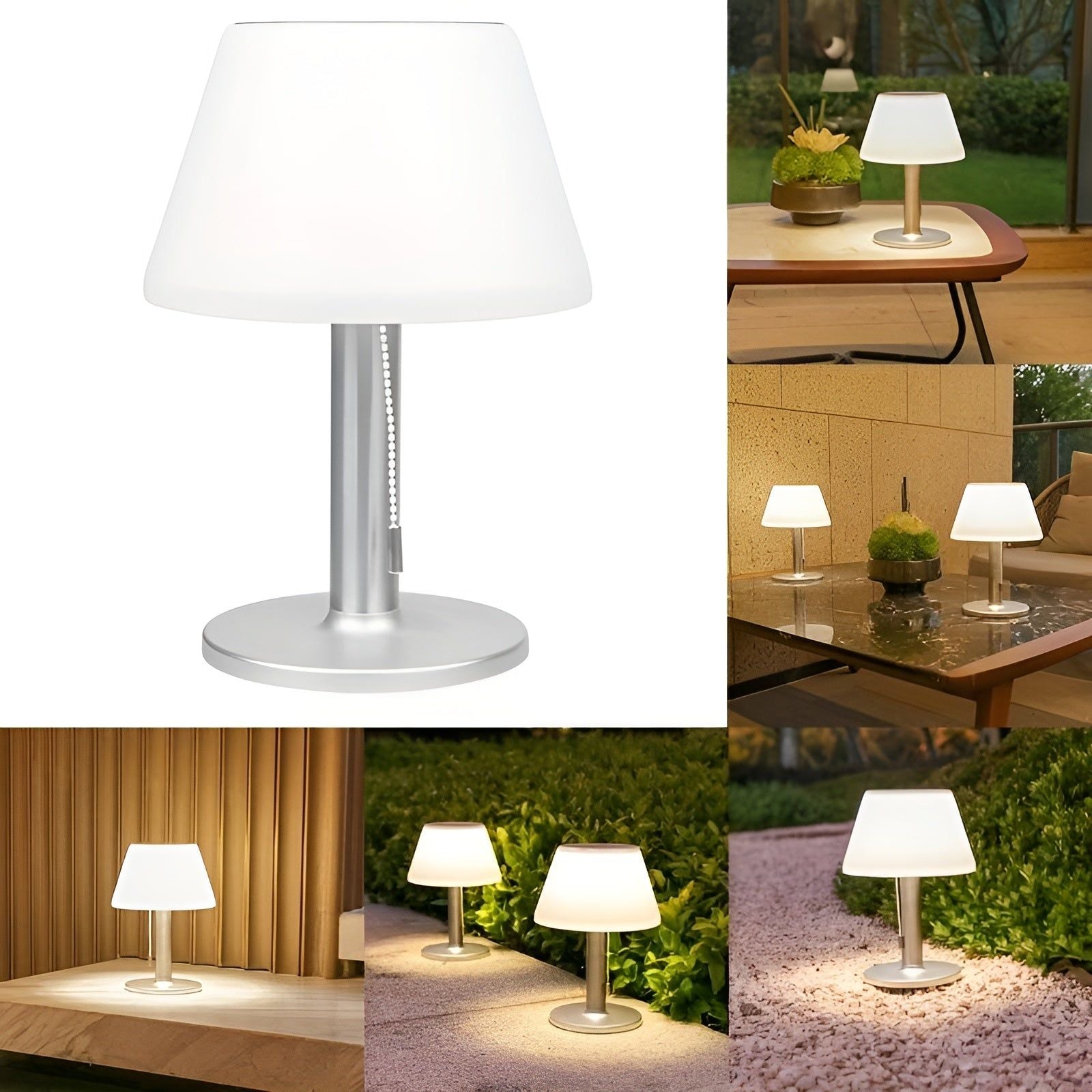 ClassicGlow Lampe - Traditionelle Solar-Tischlampe Elegare