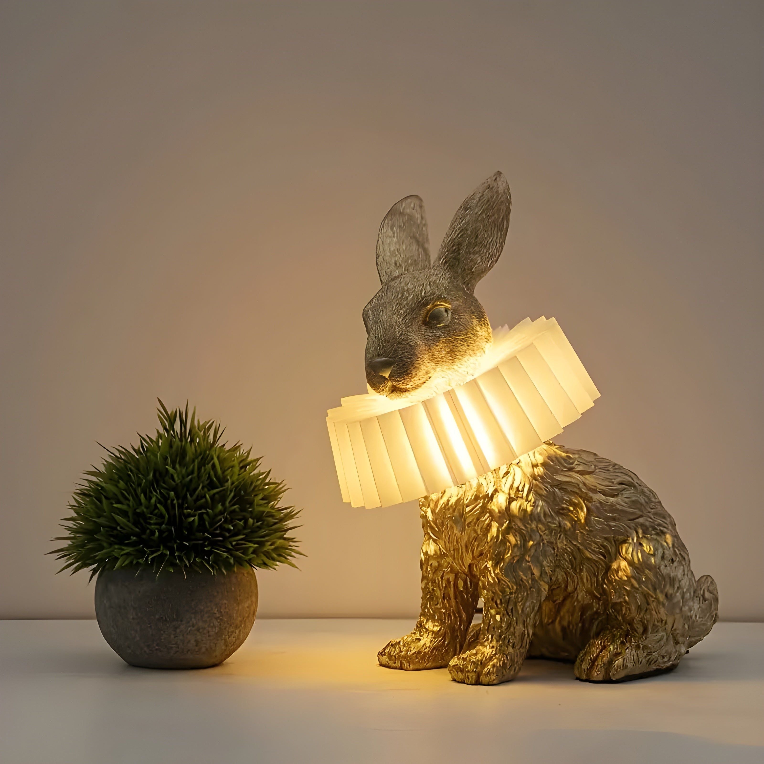 BunnyGlow Lamp - Künstlerische Moderne Kaninchen Tischlampe