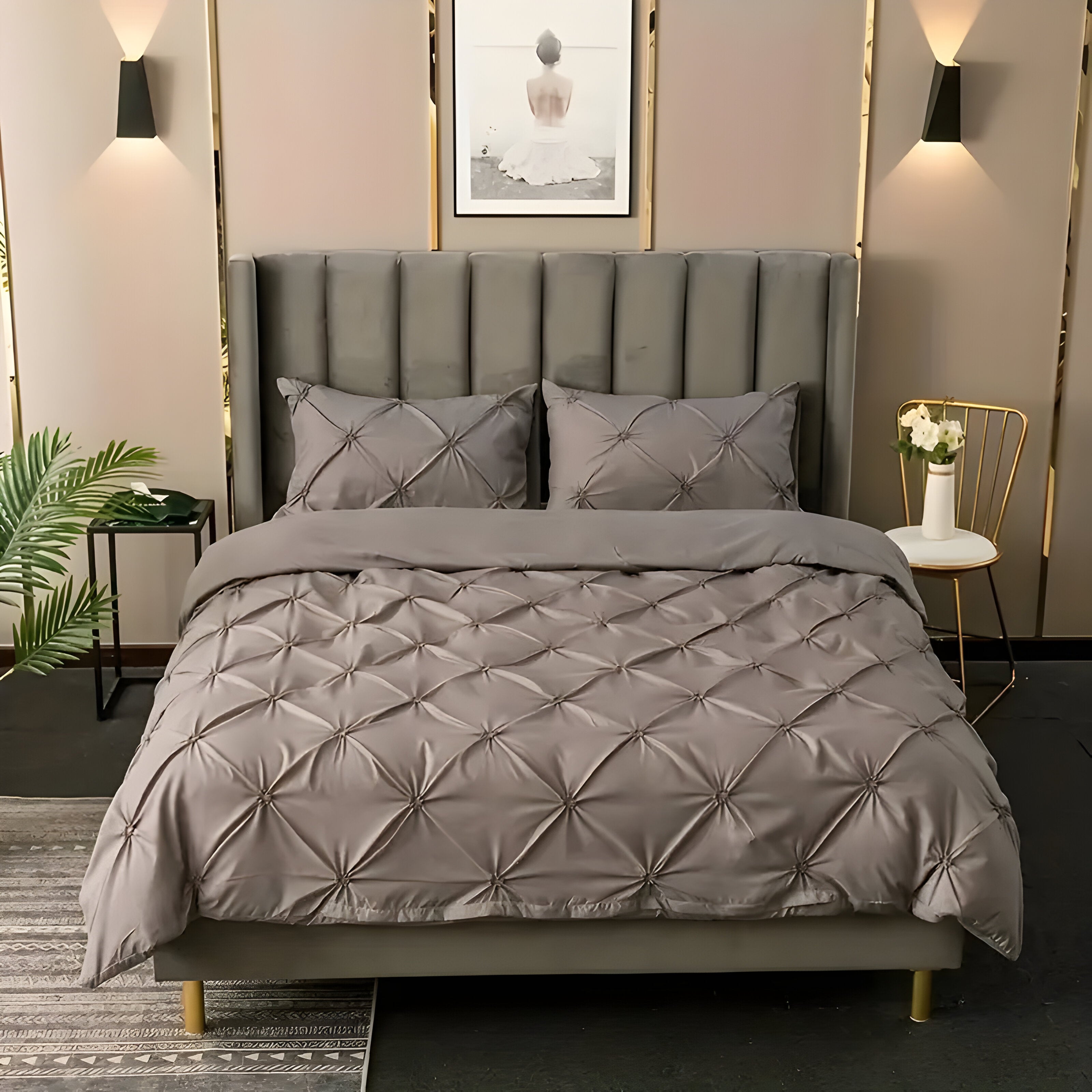 CloudLoom Duvet Set - Kneifen Quetschfalten-Bettdecke Set