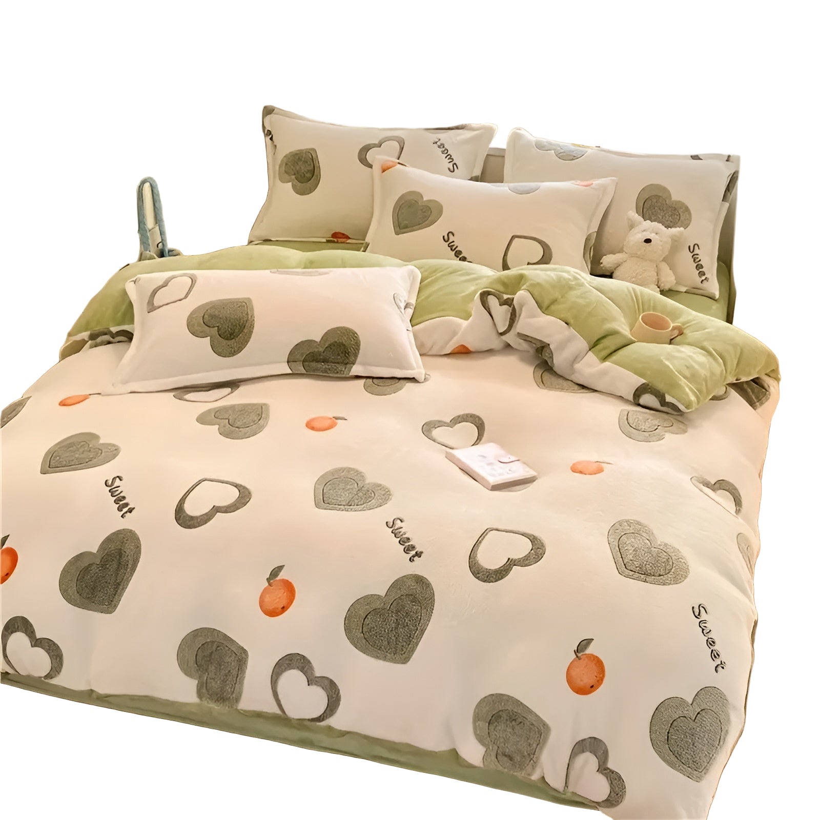 Milchvelours-Bettwäsche 3-teilig – Weich, Warm & Komfortabel | Für ein Gemütliches Schlafzimmer