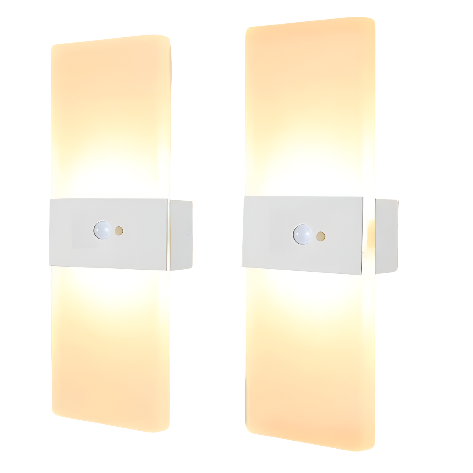 LED-Nachtlichter mit Bewegungsmelder 2er-Set- USB-Aufladung | Magnetische Montage für Schlafzimmer, Flur & Treppe