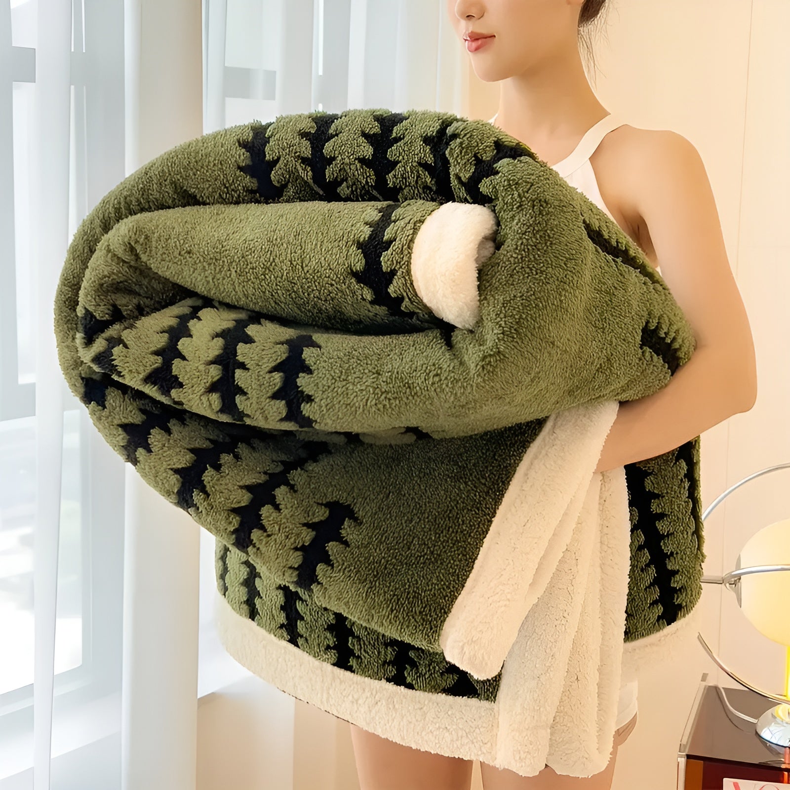 Gestreifte Fleece-Decke – Extra Weich und Warm | Perfekt für Wintertage