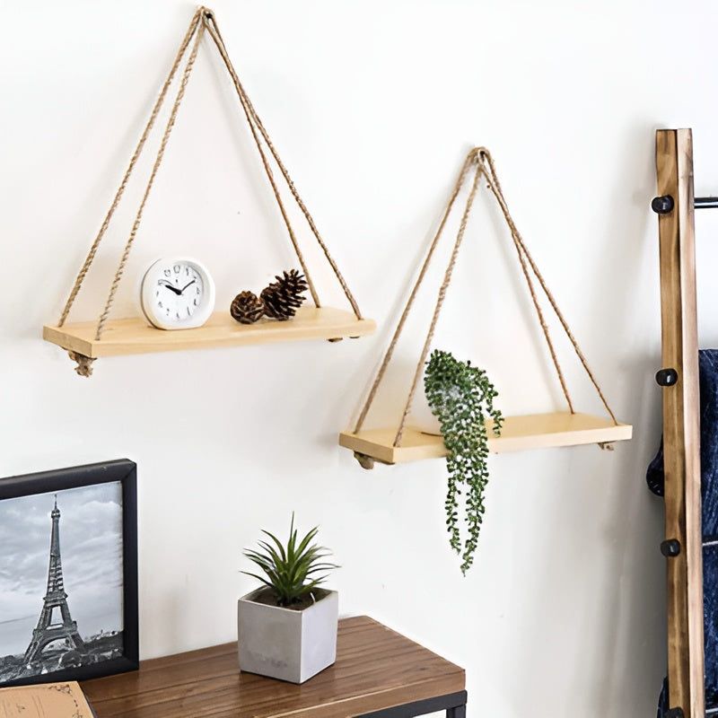 Chic SwingShelf - Minimalistisches Multifunktionales Hängendes Wandregal - Elegare