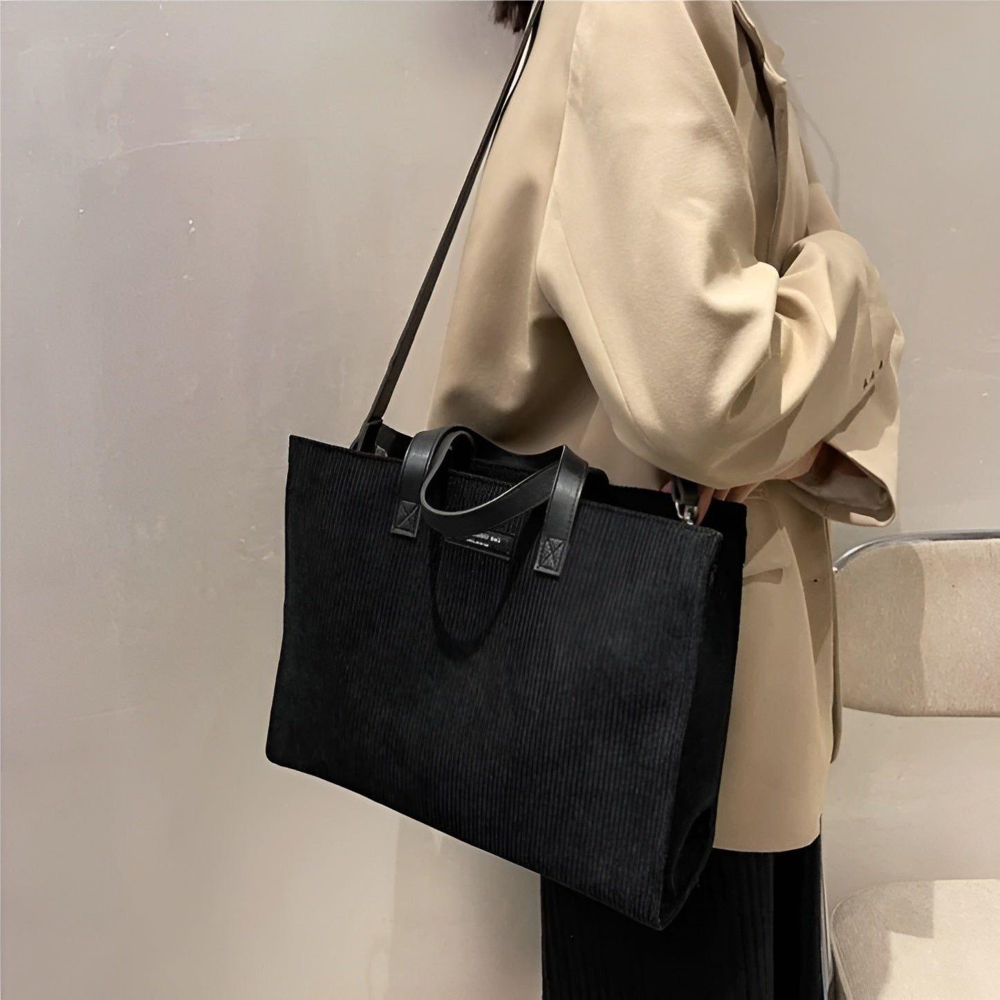 Bertha Bag - Vintage Cord Schulter Umhängetasche für Frauen - Elegare