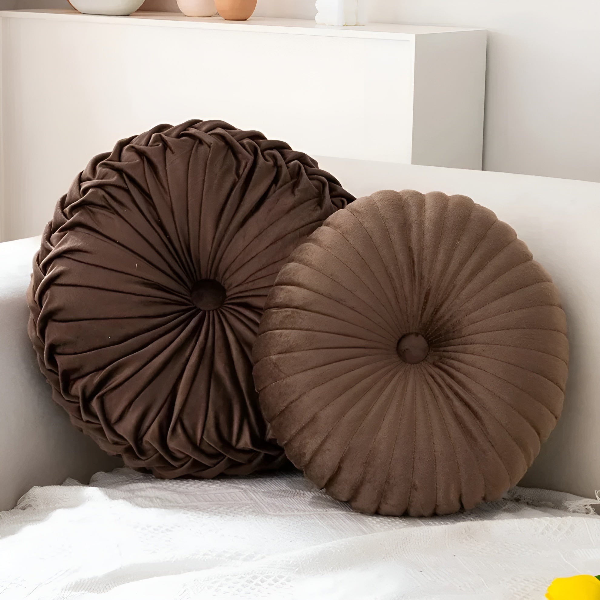 Flauschiges Kuscheliges Kissen – Dekorativ Und Besonders Weich | Perfekt Für Das Sofa Und Das Schlafzimmer - Braun