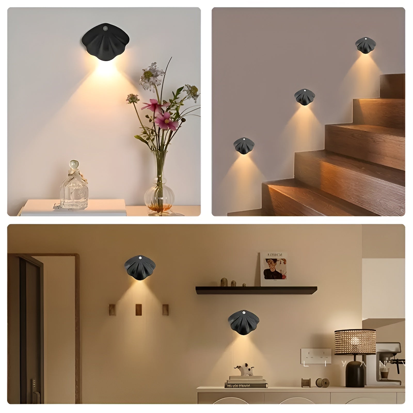 Bewegungsmelder LED-Leuchte – Kabellos & Dimmbar | USB-Wiederaufladbar für Treppen & Innenräume