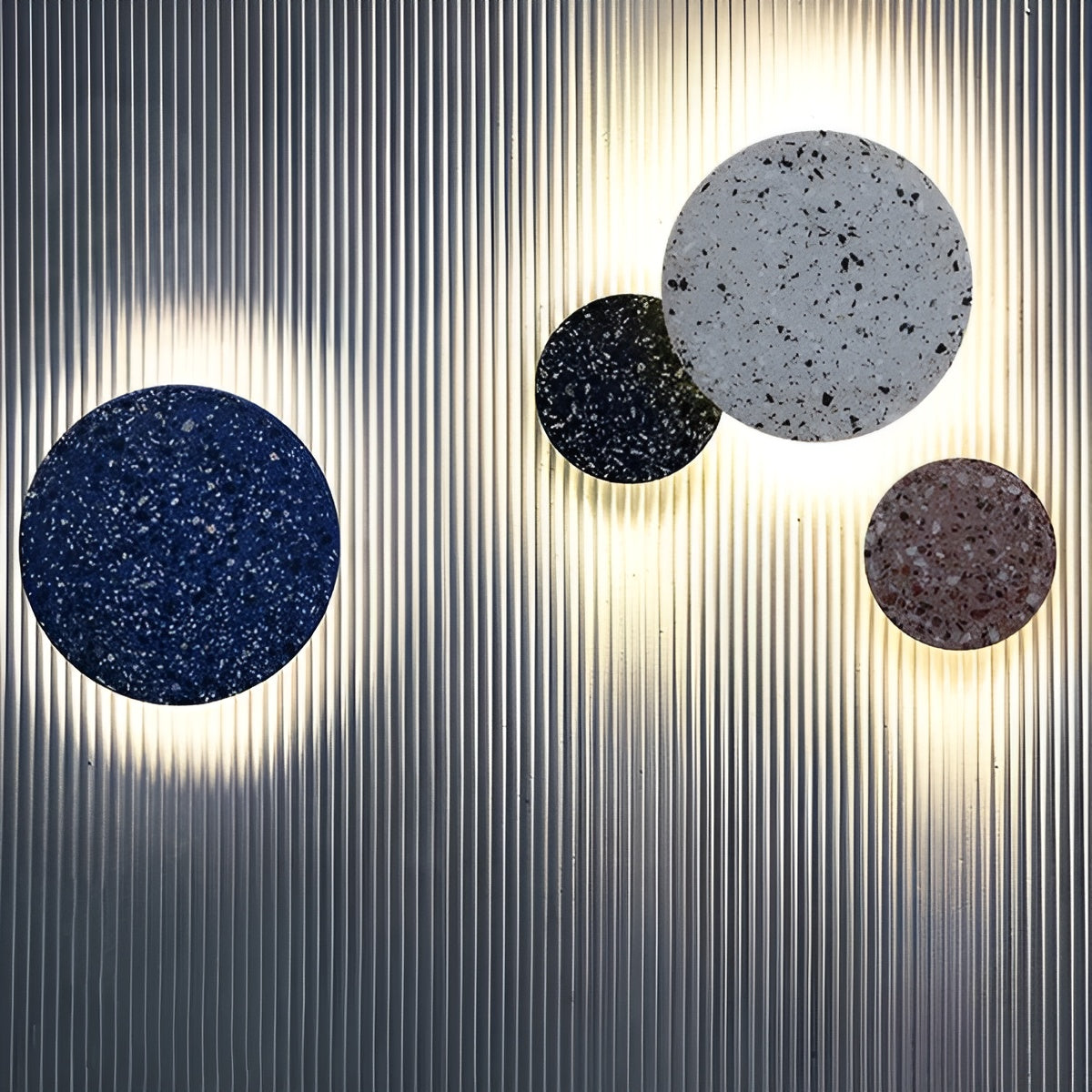 Terrazzo Wandleuchte – Skandinavisches Design & Gemütliche Beleuchtung | Perfekt fürs Wohnzimmer