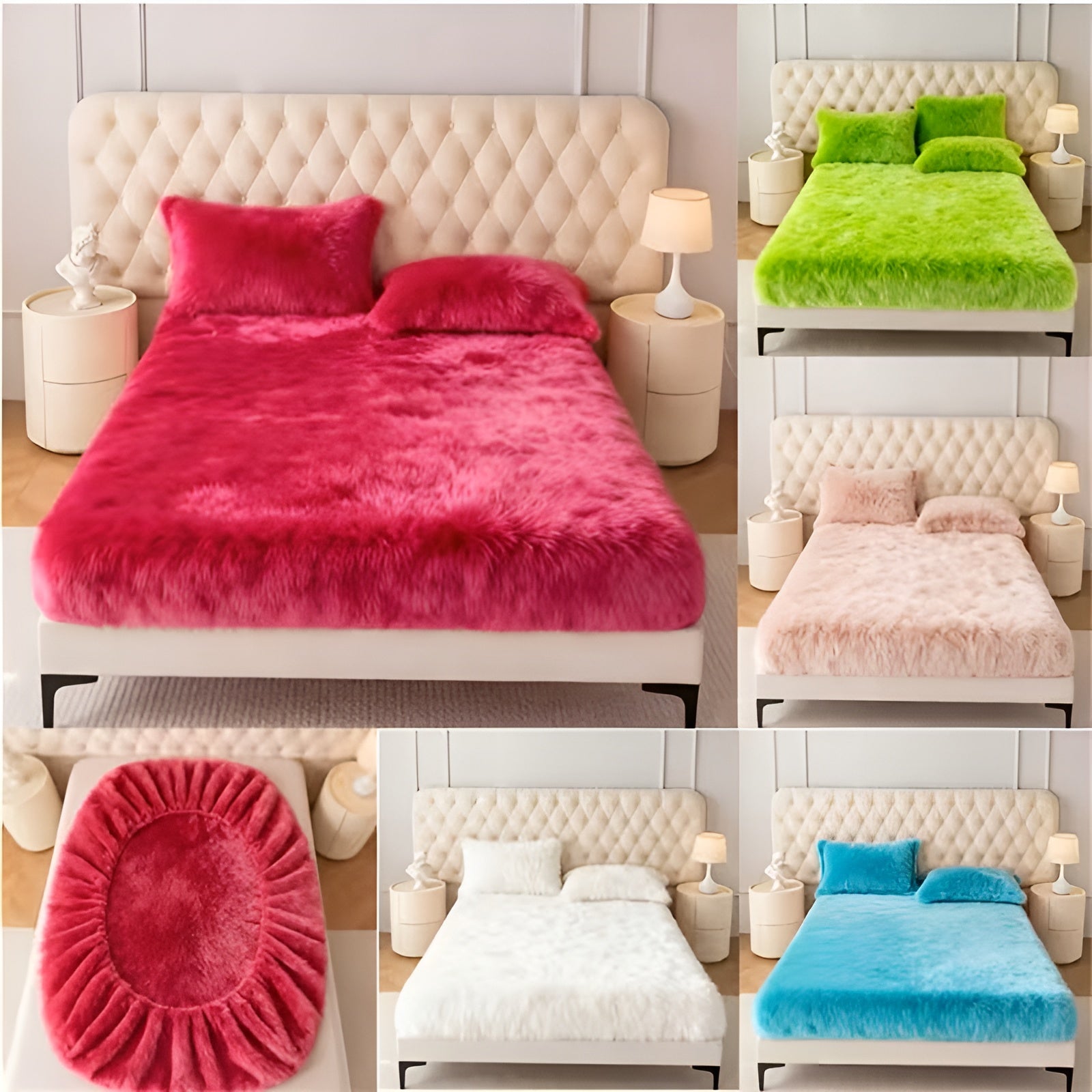 Plüsch-Spannbetttuch-Set für den Winter – Ultraweich und flauschig  | Gemütlich für kalte Nächte