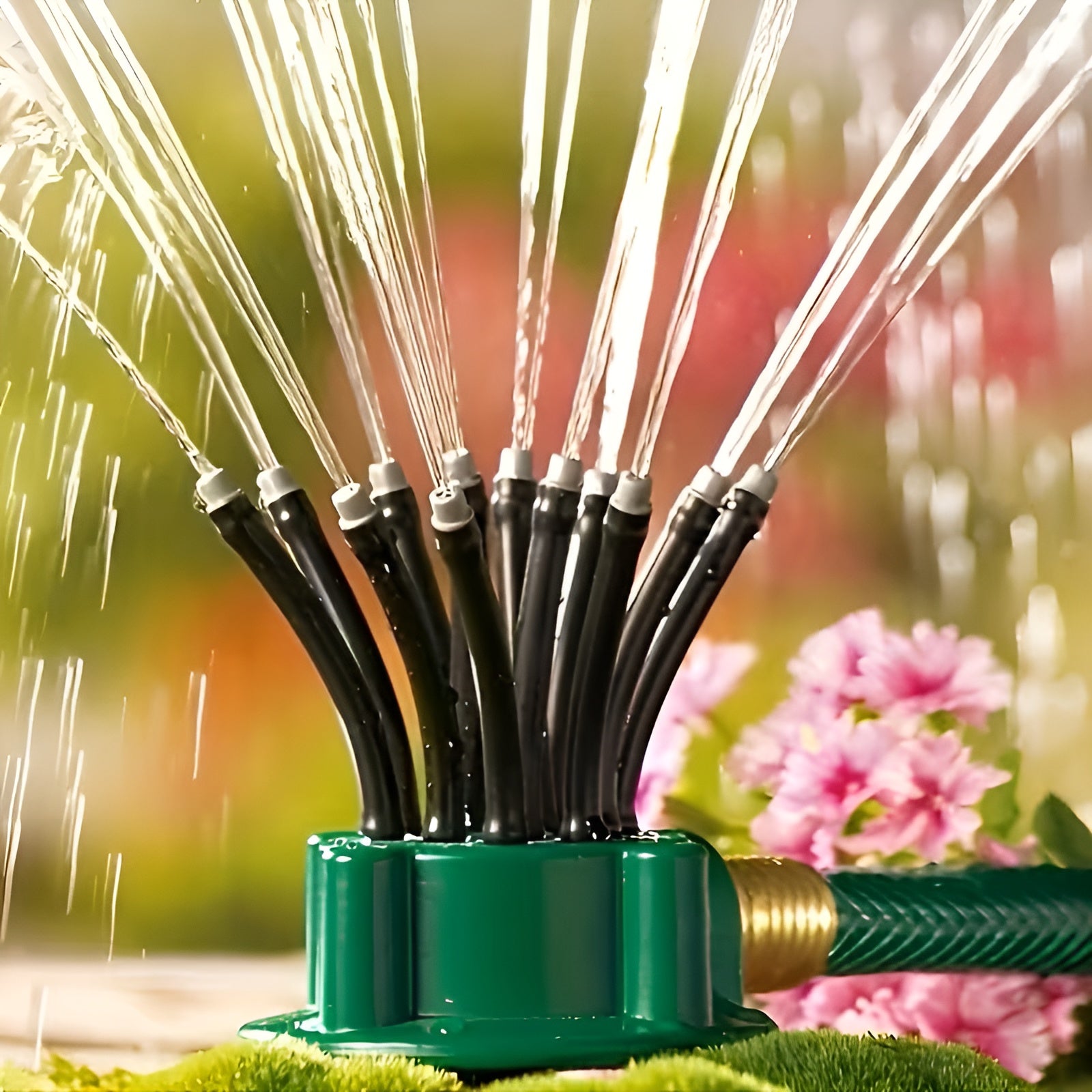 Automatischer Rasensprenger 3er Set – Gleichmäßige 360° Bewässerung | Für Rasen Garten und Blumenbeete - Gartensprinkler