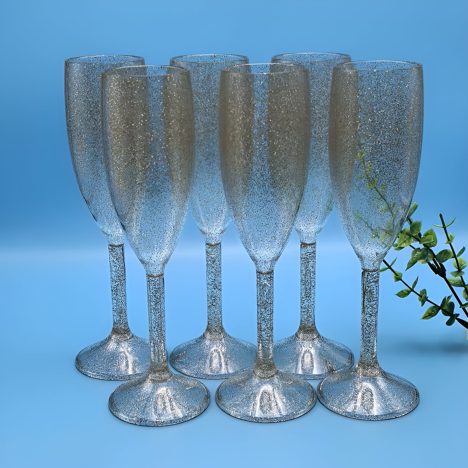 Champagnergläser mit Goldglanz – Elegante Hohe Sektflöten | Perfekt für Feiern & besondere Anlässe - Champagnerglas