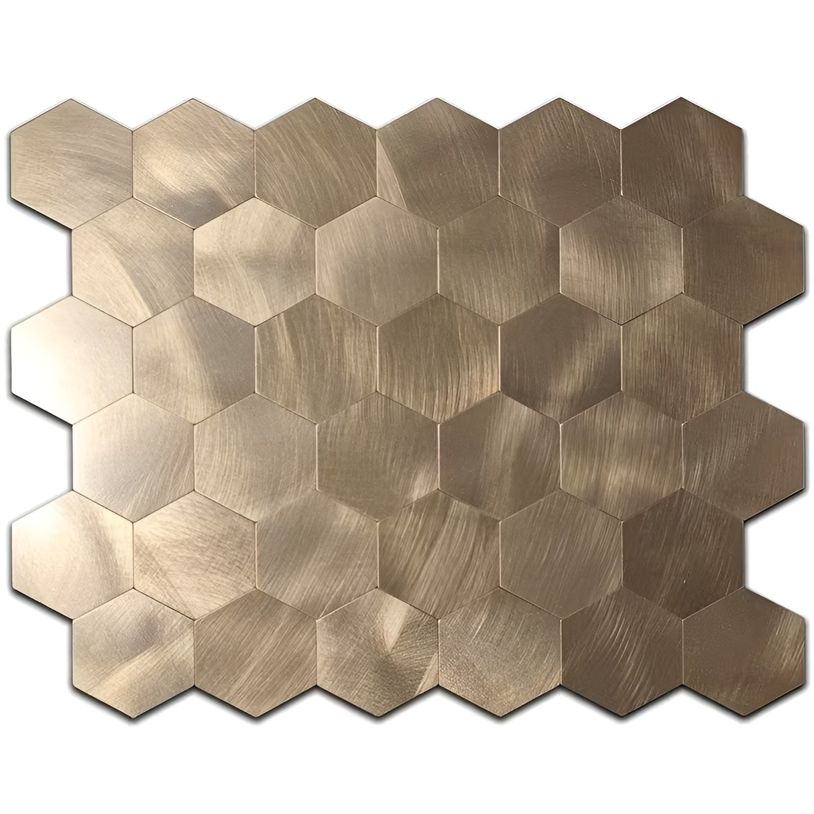 Regenbogen Mosaik Wandsticker Set (10 Stück) – Selbstklebende Metalloptik Fliesen | Dekorative Backsplash Wanddeko