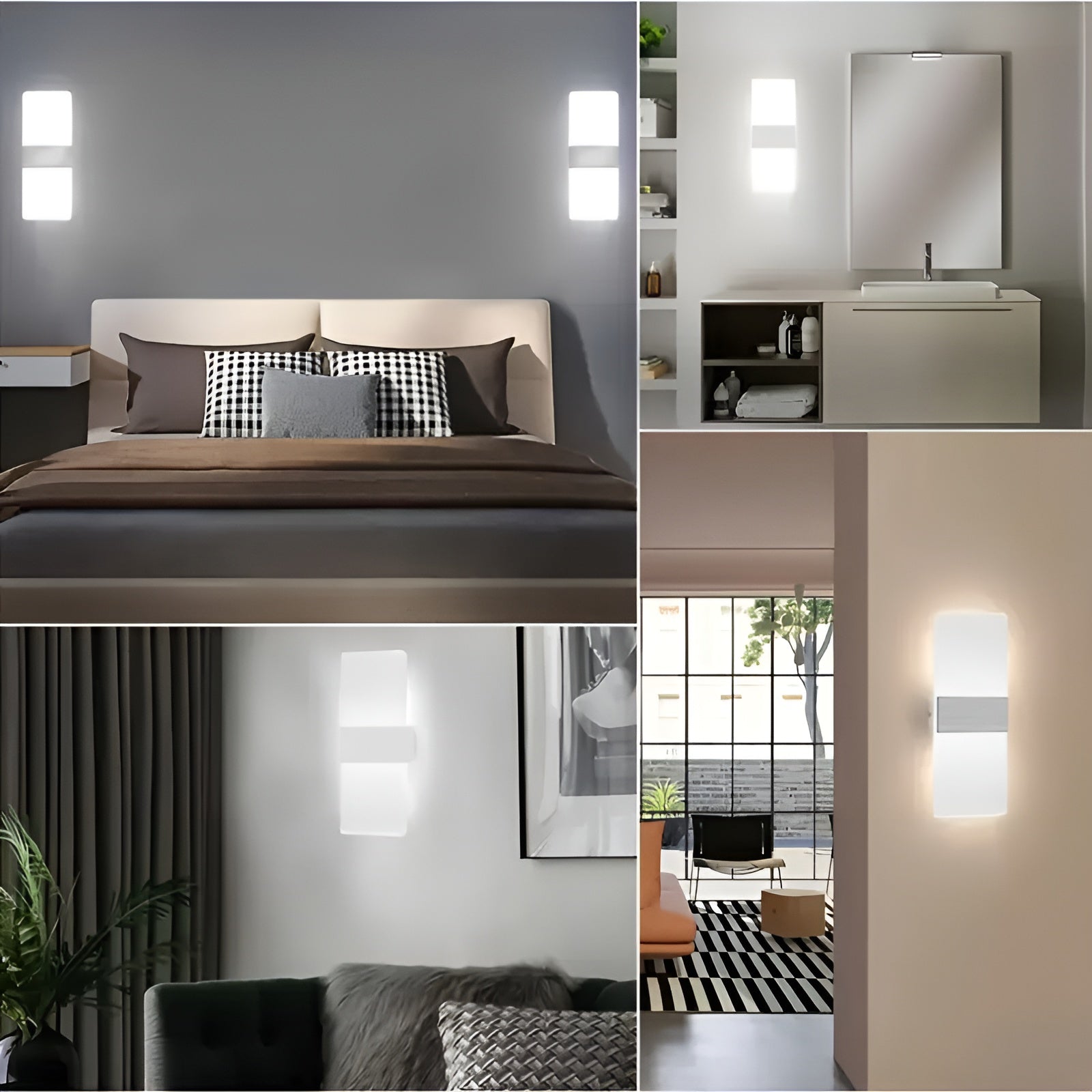 LED-Nachtlichter mit Bewegungsmelder 2er-Set- USB-Aufladung | Magnetische Montage für Schlafzimmer, Flur & Treppe