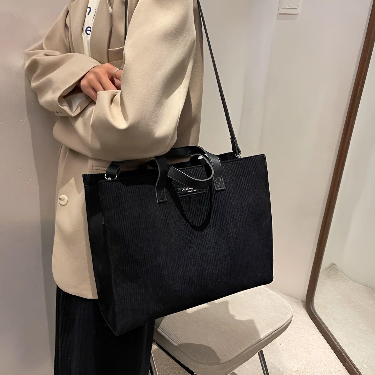 Bertha Bag - Vintage Cord Schulter Umhängetasche für Frauen - Elegare