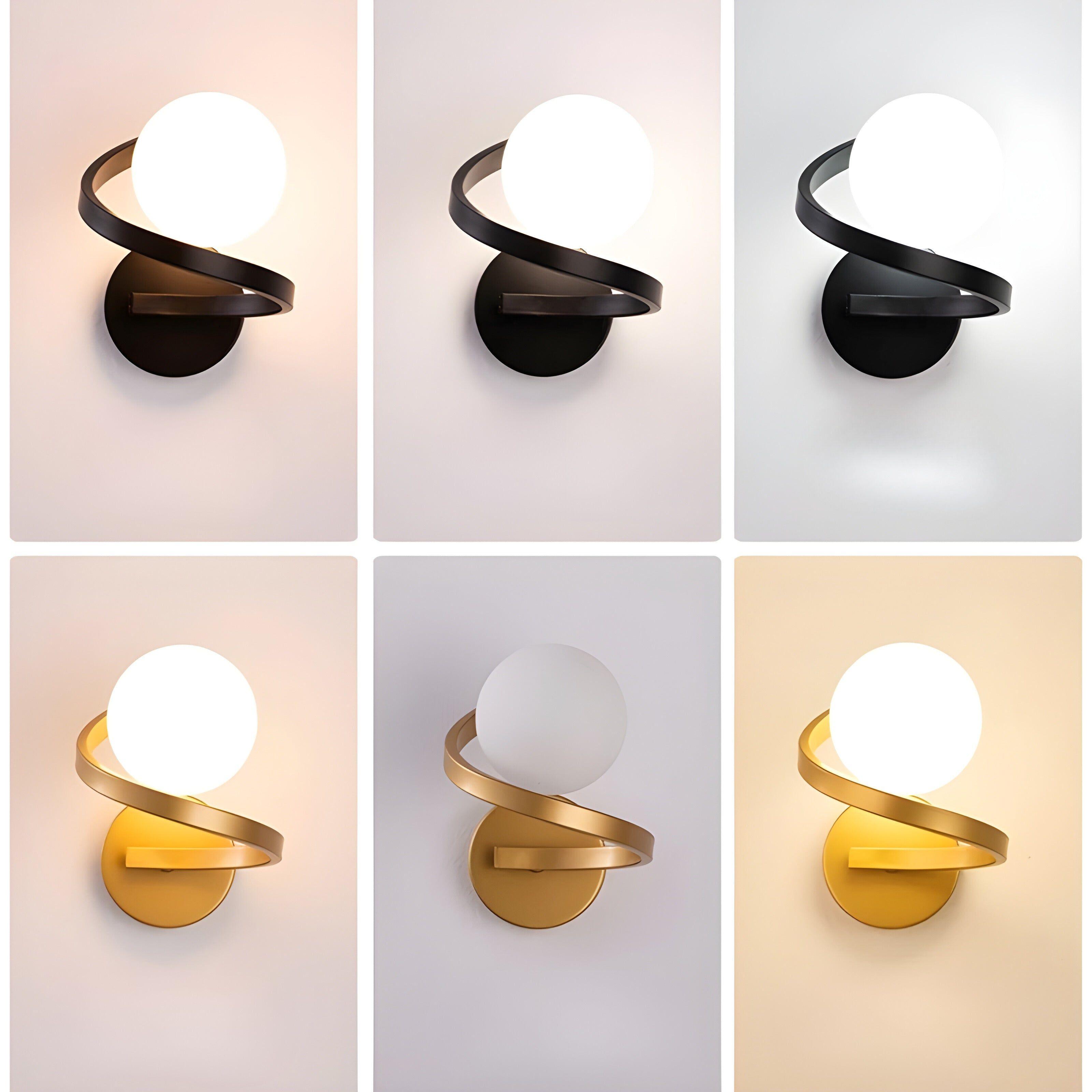 NordicLuxe Wall Light – Moderne Spiral-Wandleuchte für Ihr Zuhause