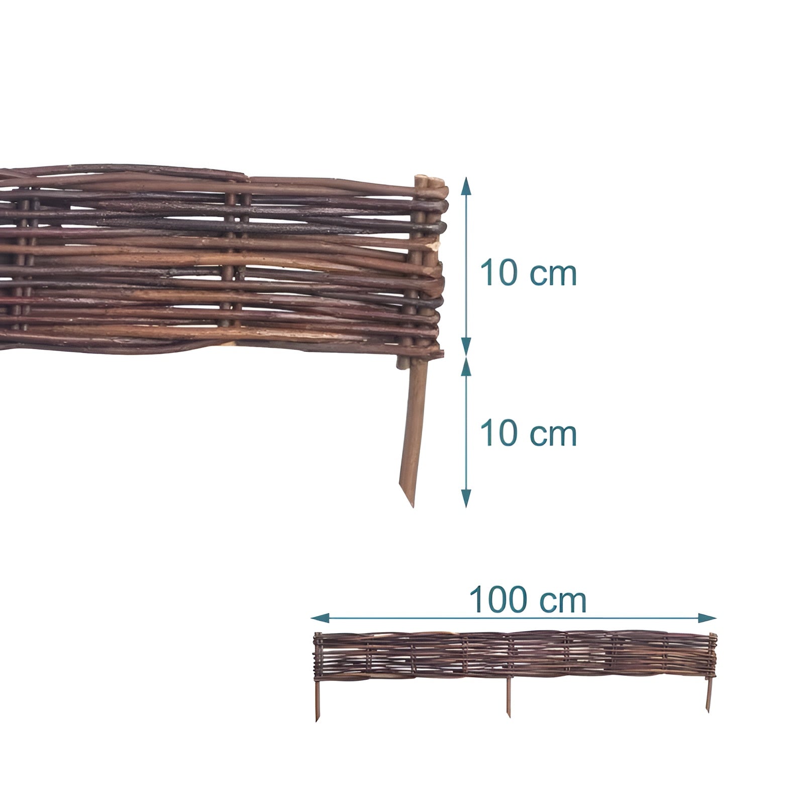 Beeteinfassung für den Garten – Dekorative Rasenkante | Ordentliche Abgrenzung für Rasen und Blumenbeete