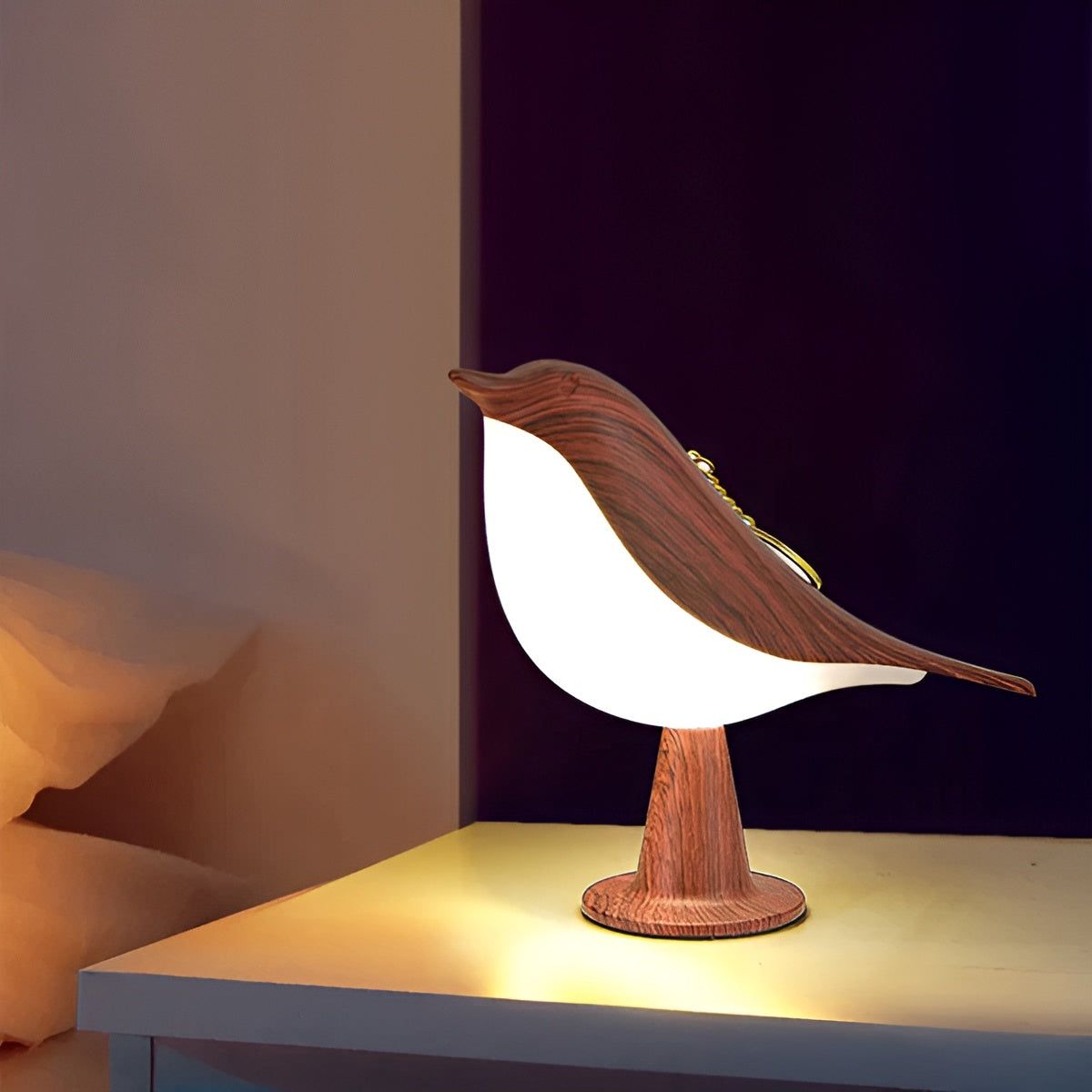 Magpie Glow - Elegante LED-Vogellampe mit Touch-Steuerung mit Aromatherapie - Elegare