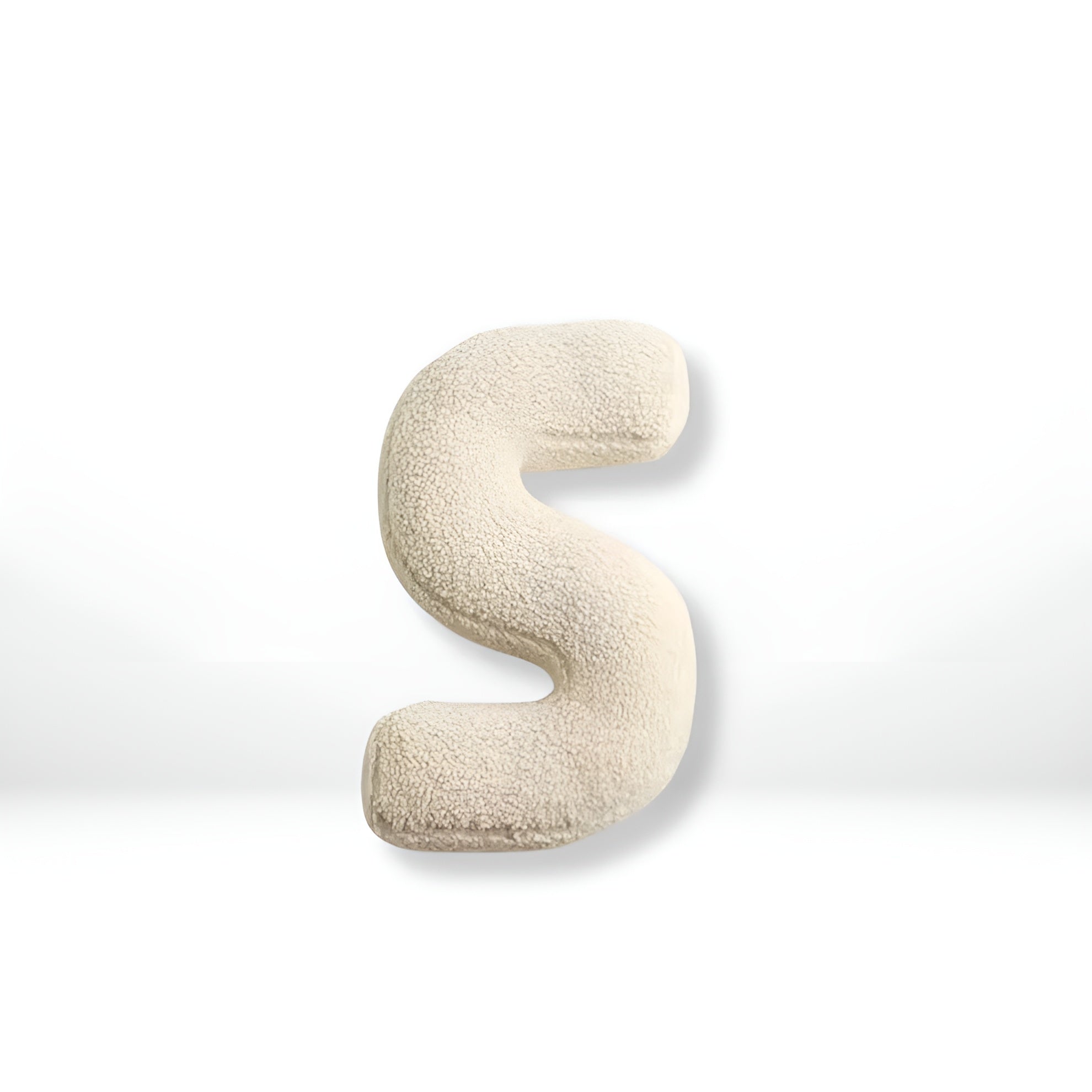 Samt Alphabet-Kissen – Weich & Dekorativ | Buchstaben A–Z für Sofa & Kinderzimmer - S - Kissen