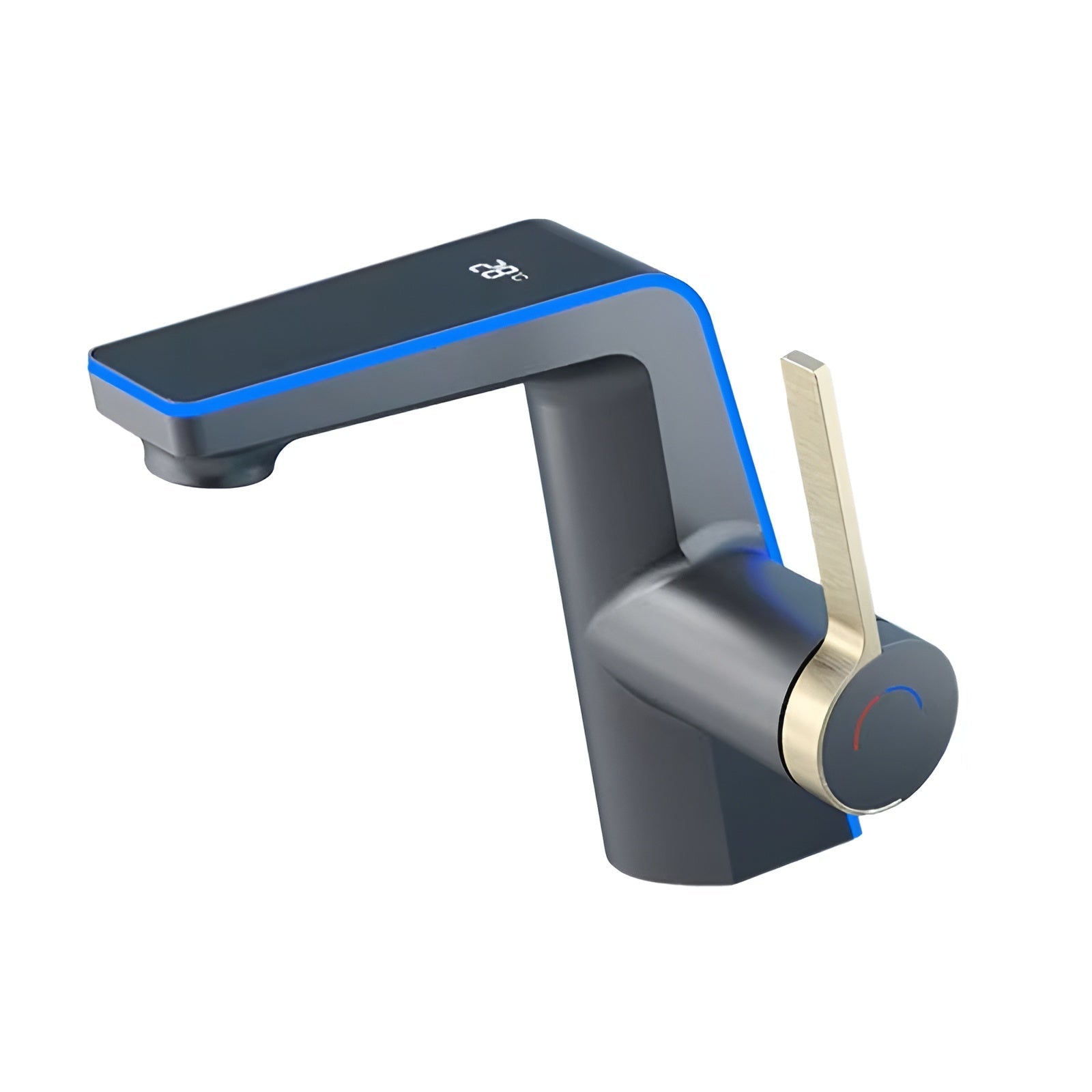 Waschbeckenarmatur mit Ausziehbrause – Hochwertige Mischbatterie für Warm- und Kaltwasser | Einlochmontage für Bad und Küche in Schwarz oder Silber