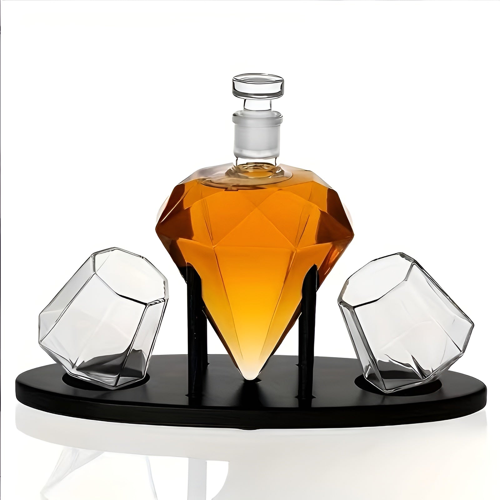 Diamantförmiges Whiskyglas-Set – Stilvoll und Dekorativ | Perfekt für Wein Whiskey und besondere Anlässe - Whiskyglas