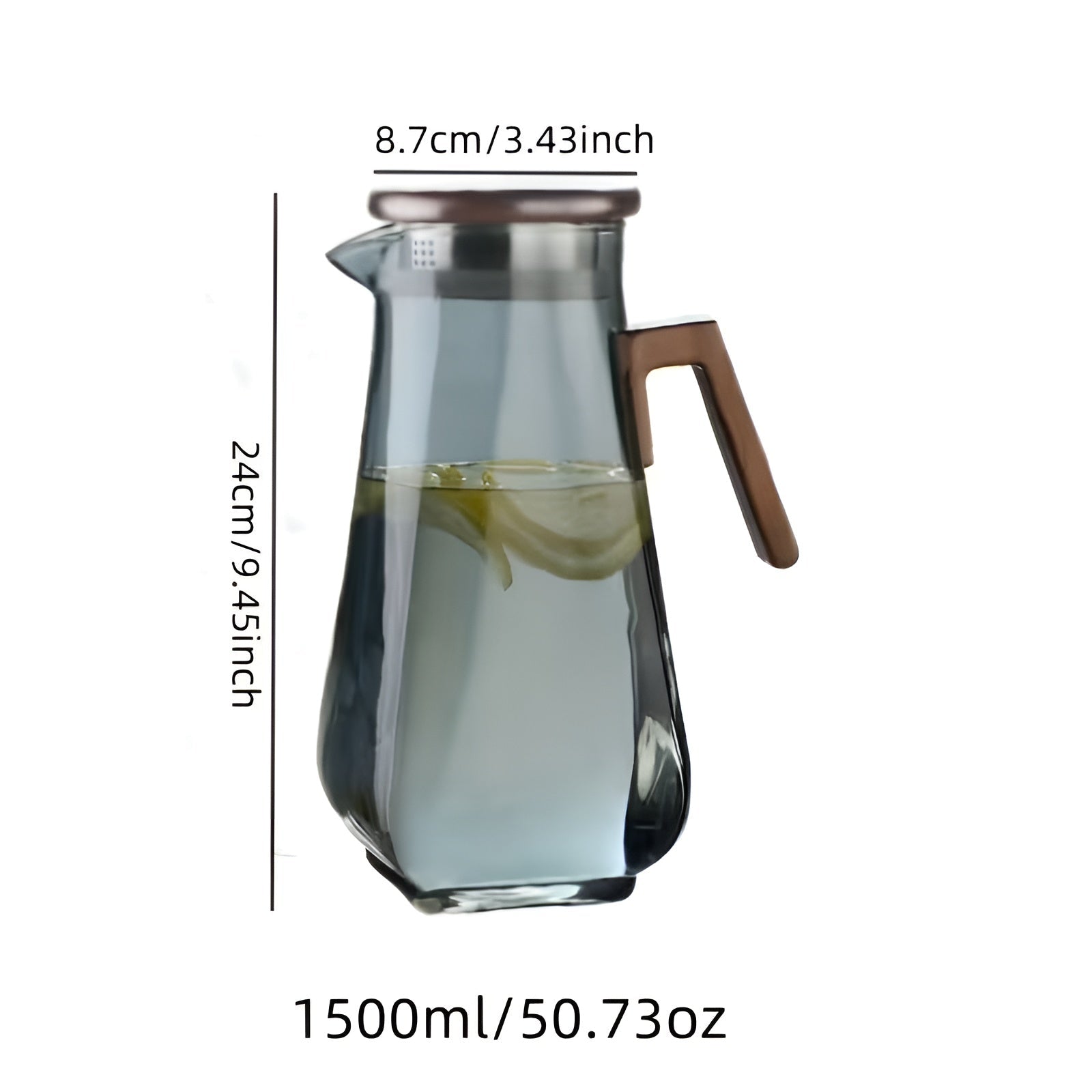 Glas-Krug mit großem Fassungsvermögen – Hitzebeständig und Robust | Perfekt für Wasser und Saft - Teppich