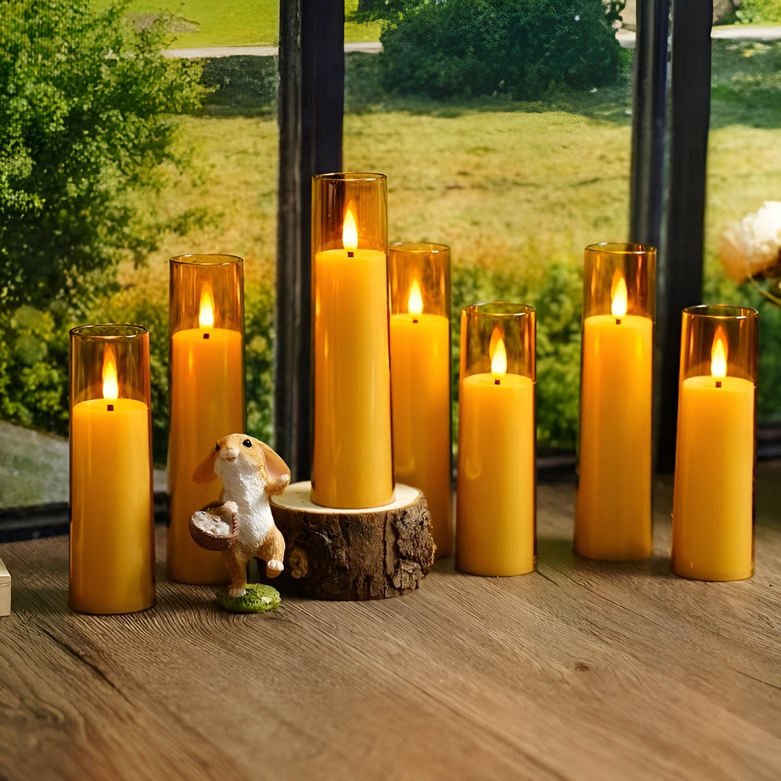 Flackernde LED Kerzen 12er Set – Stimmungsvolles Licht ohne Brandgefahr | Mit Fernbedienung & Timer - Wohnzubehör