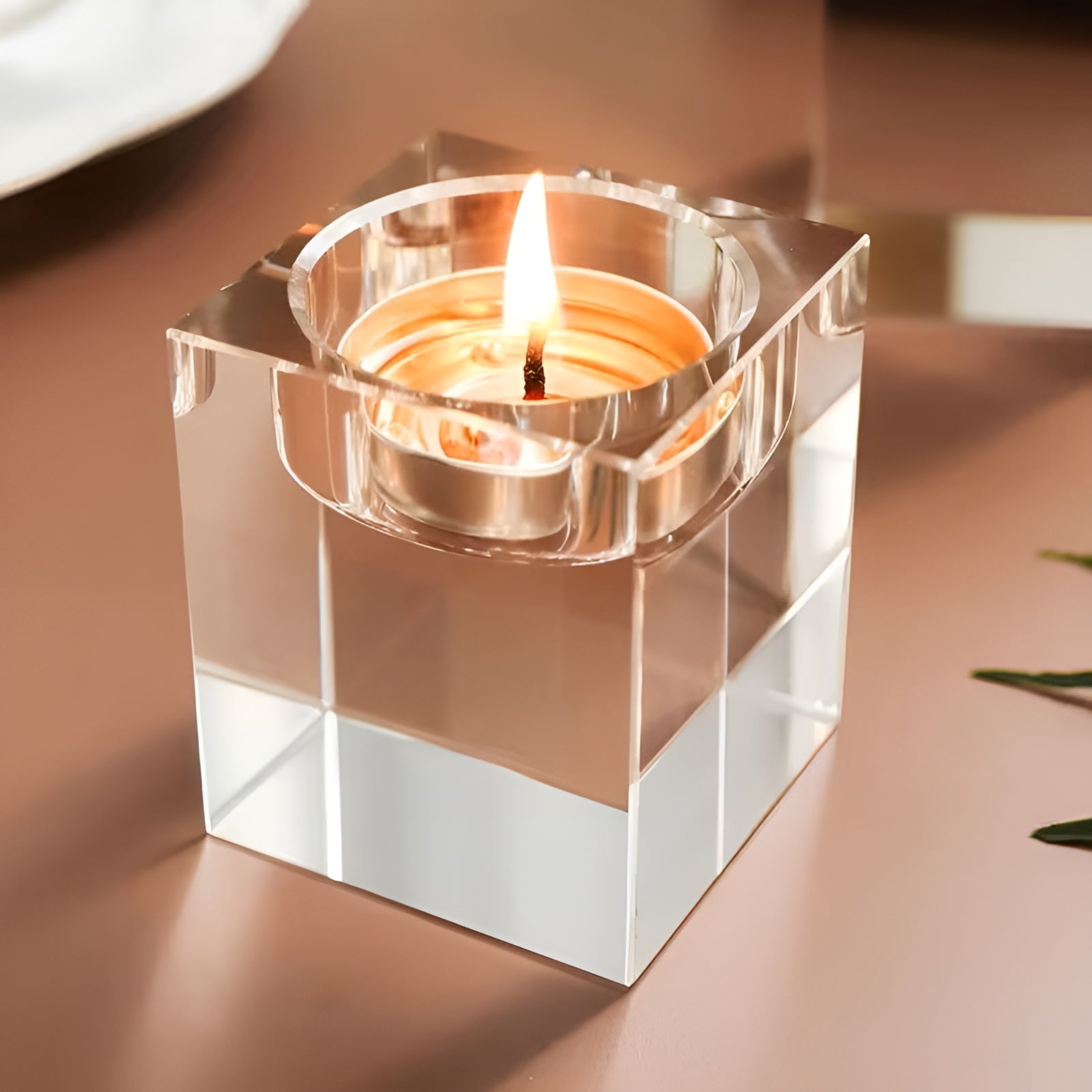 Kristall-Kerzenhalter – Elegante und Dekorative Wohnraum-Deko | Hochwertiges Glasdesign - Wohnzubehör